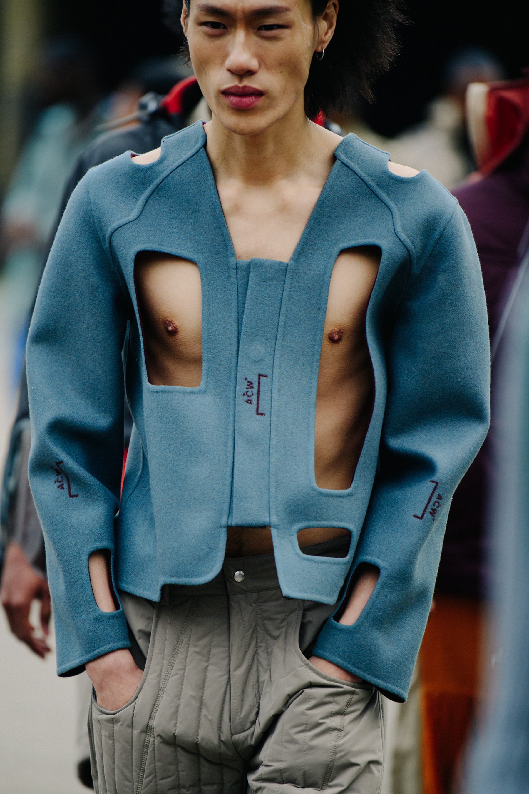Models leaving show wearing A COLD WALL