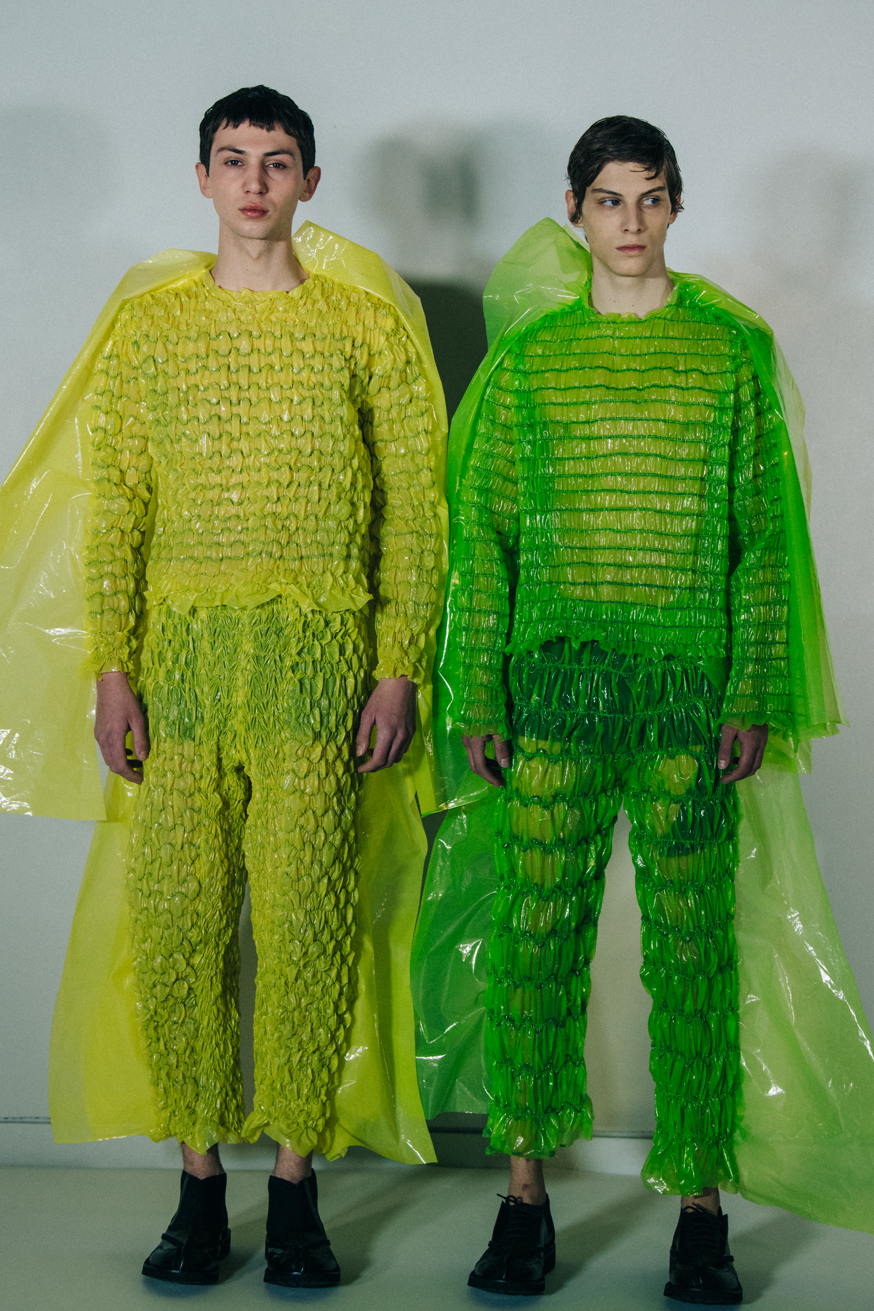 Willow Barrett backstage at Craig Green
