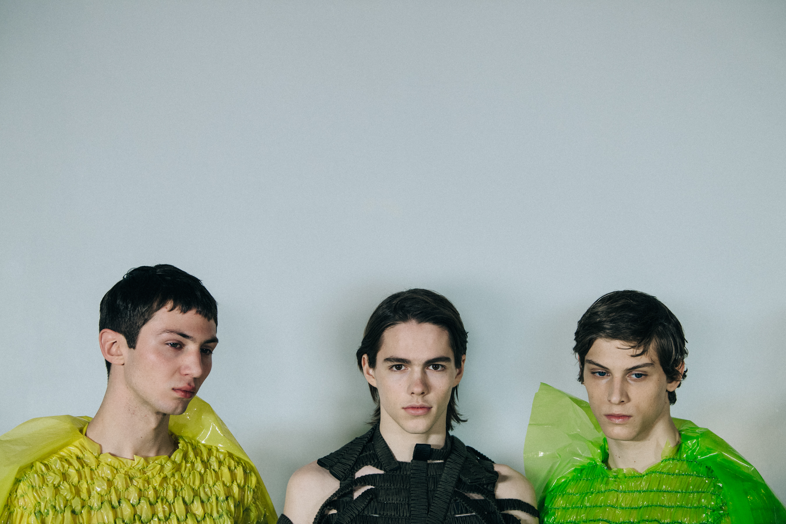 Willow Barrett backstage at Craig Green
