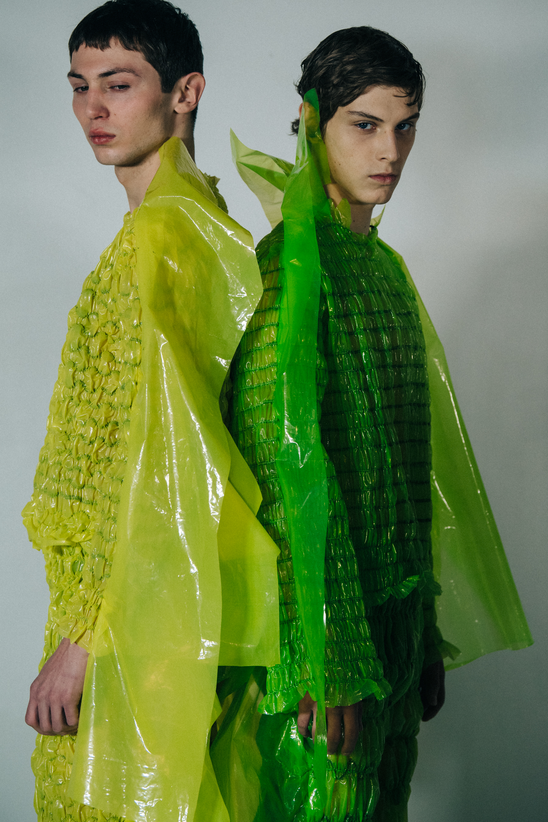 Willow Barrett backstage at Craig Green