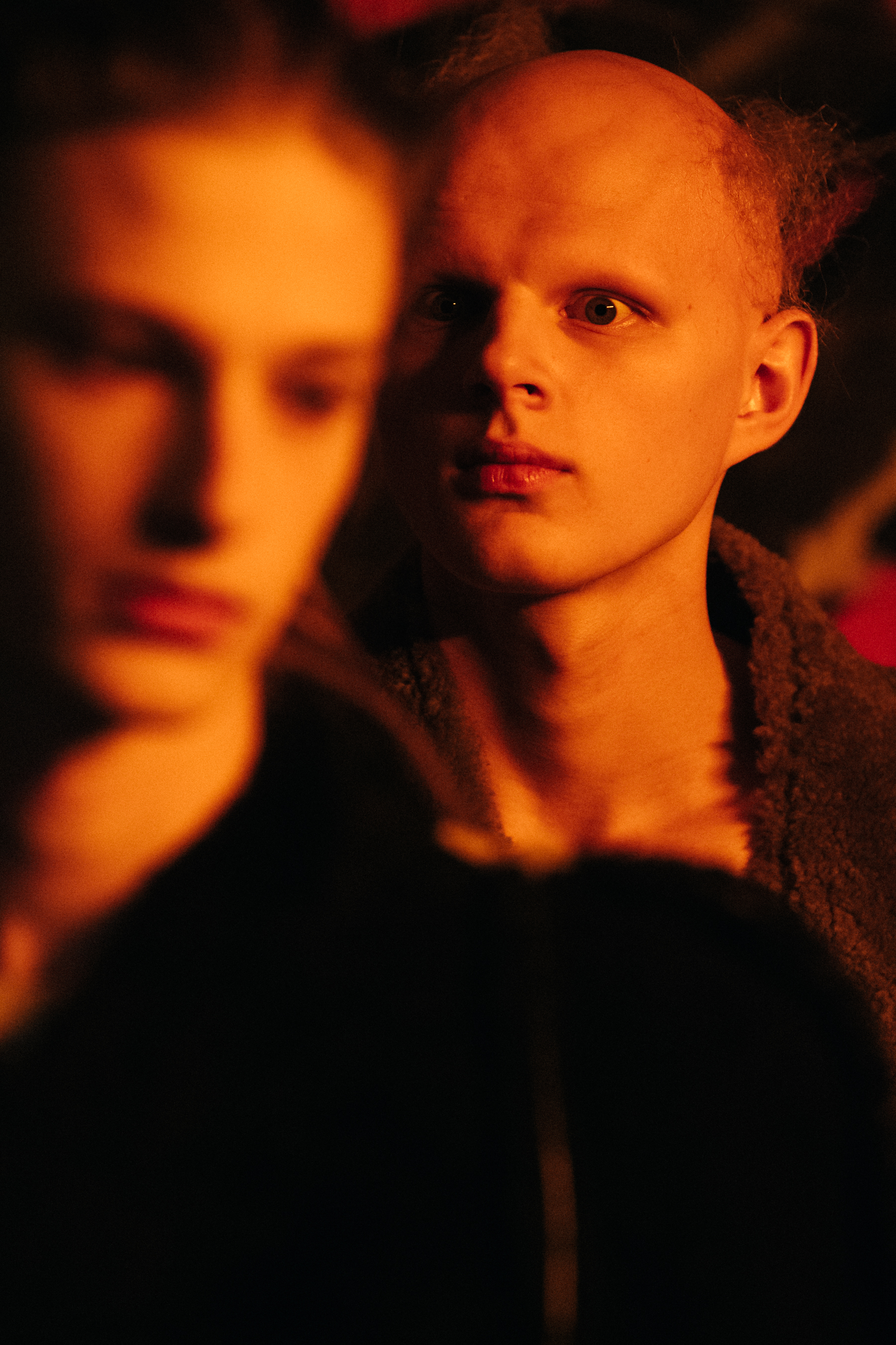 Man with crazy red hair at Rick Owens