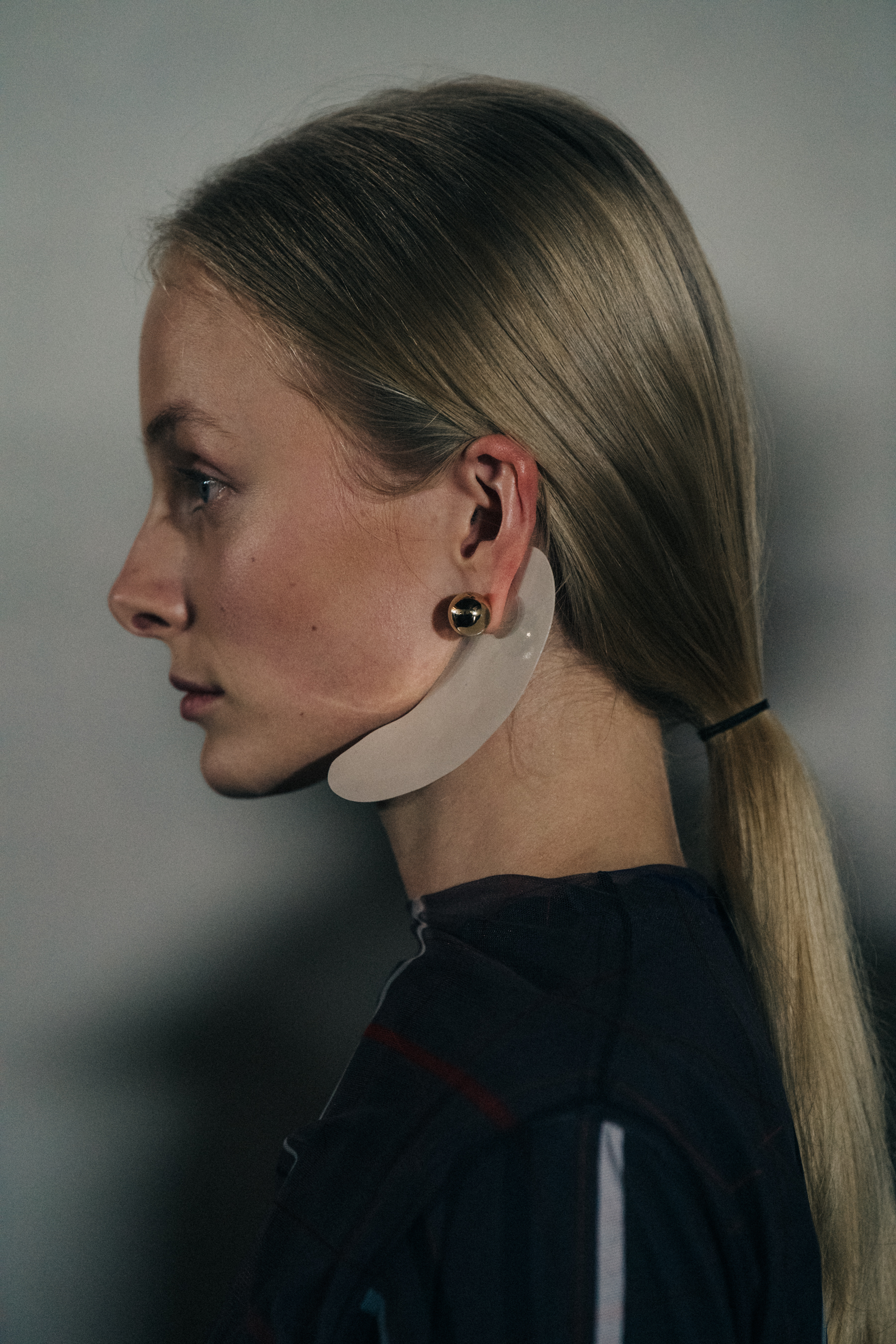 Dana Antonova backstage at Y/Project
