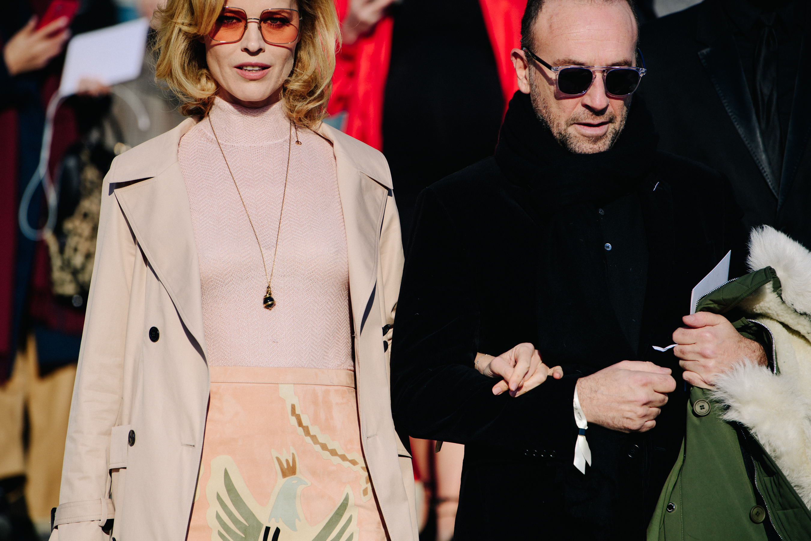 Actress wearing Christian Dior outfit