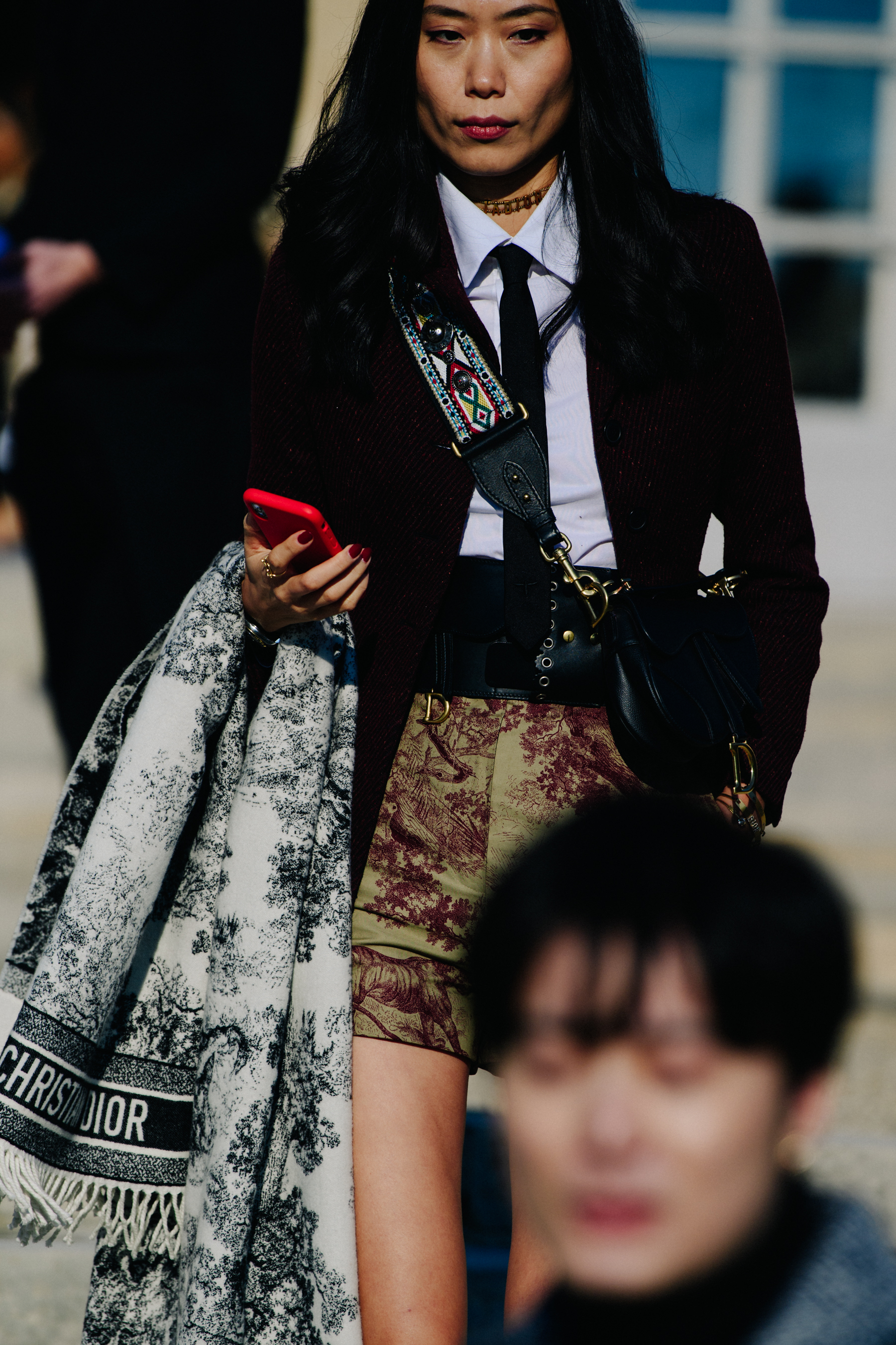 Woman wearing Christian Dior outfit