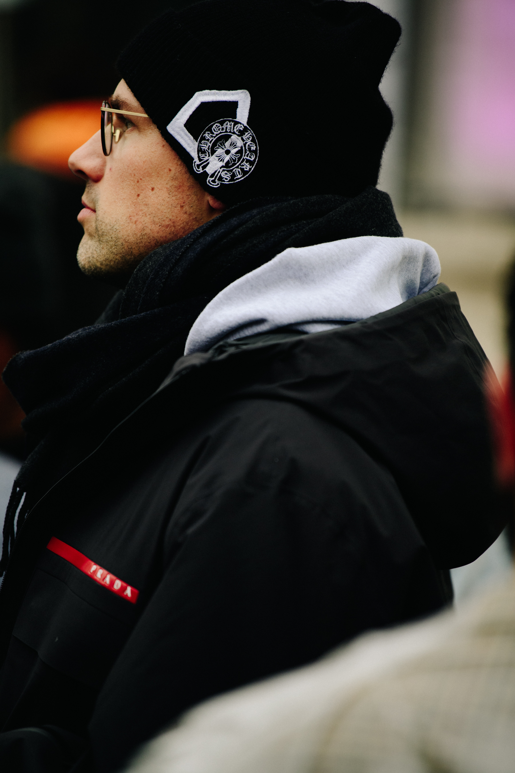 Man wearing Prada jacket