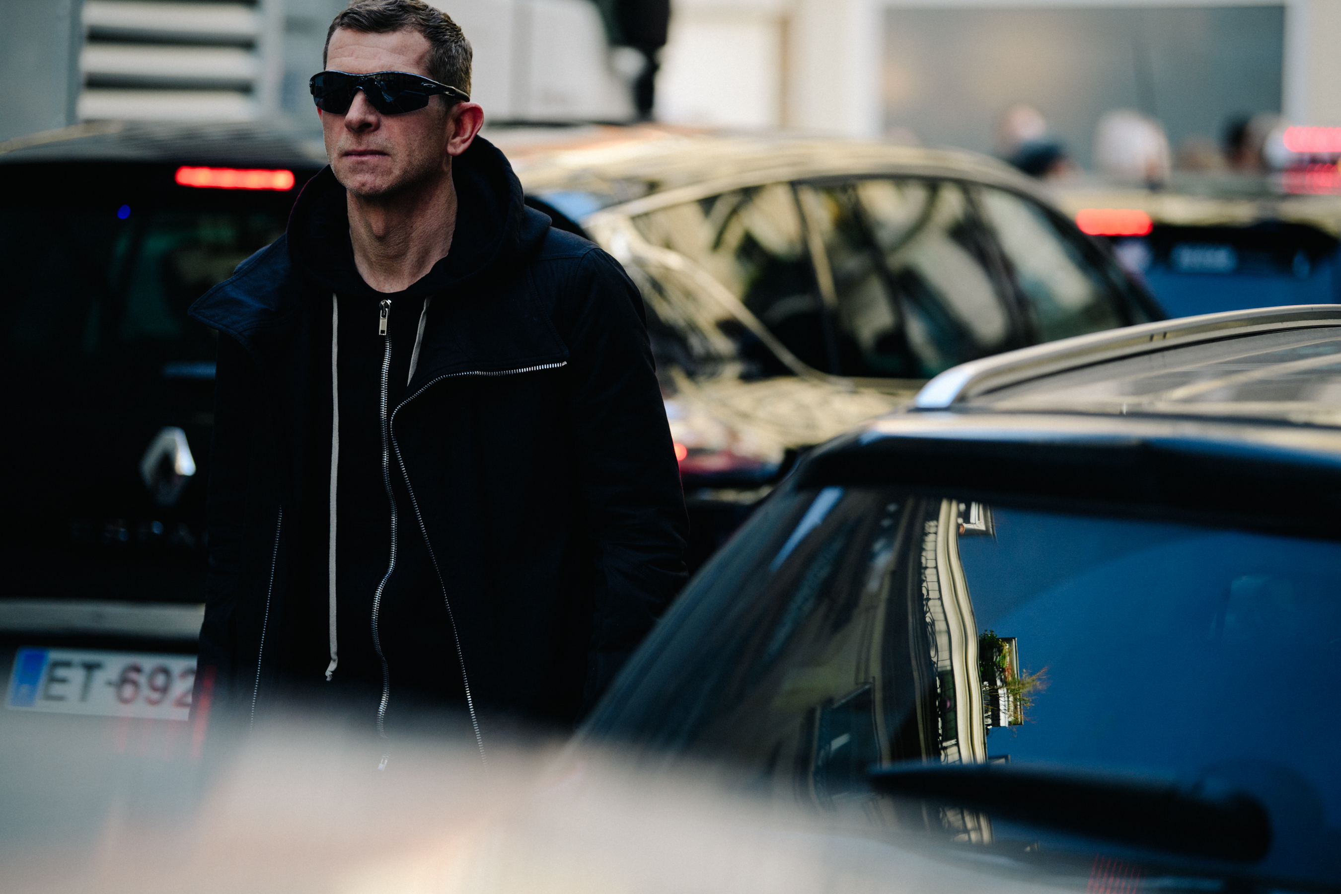 Man wearing Oakley sunglasses