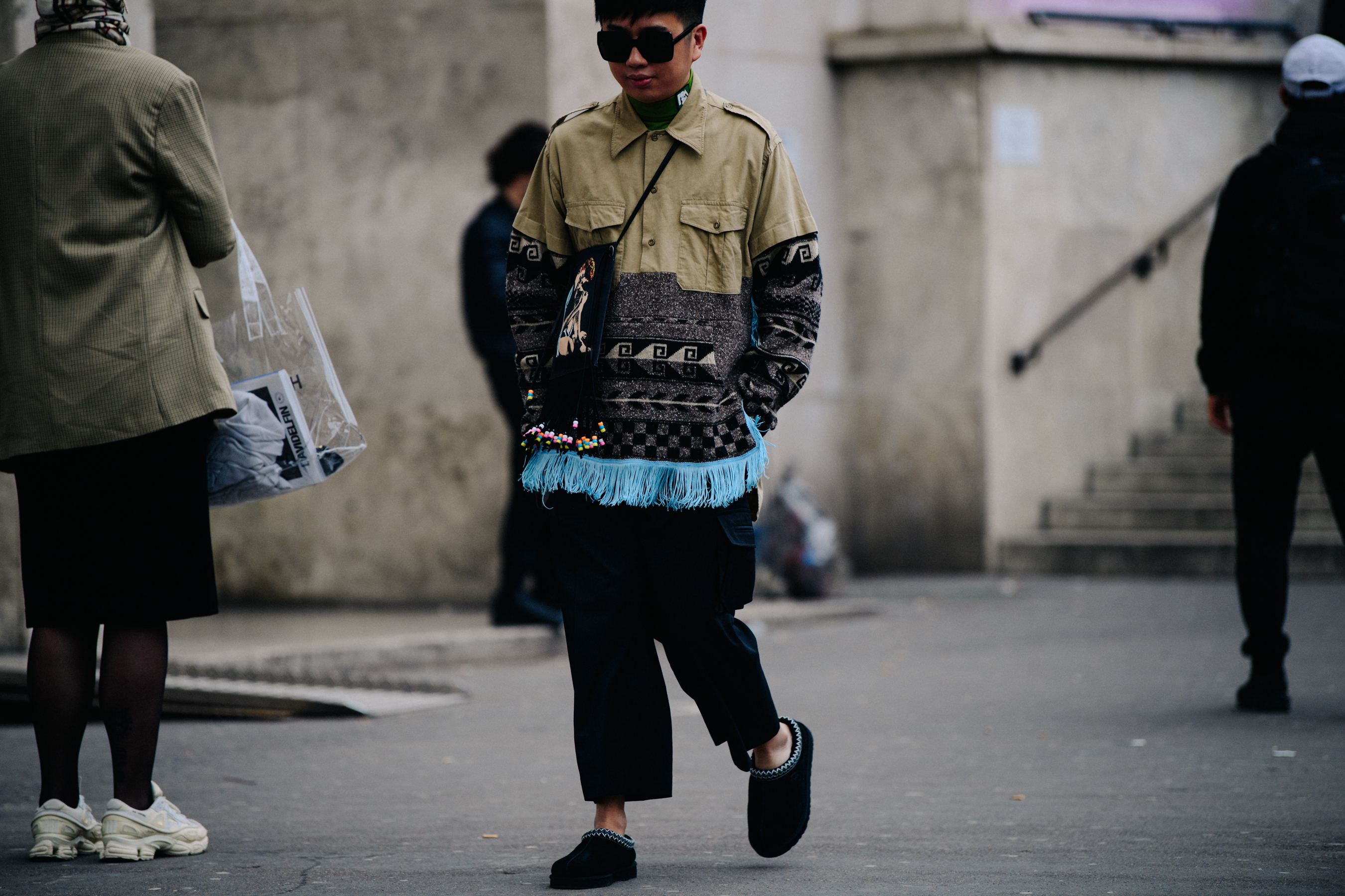 Man wearing UGG shoes