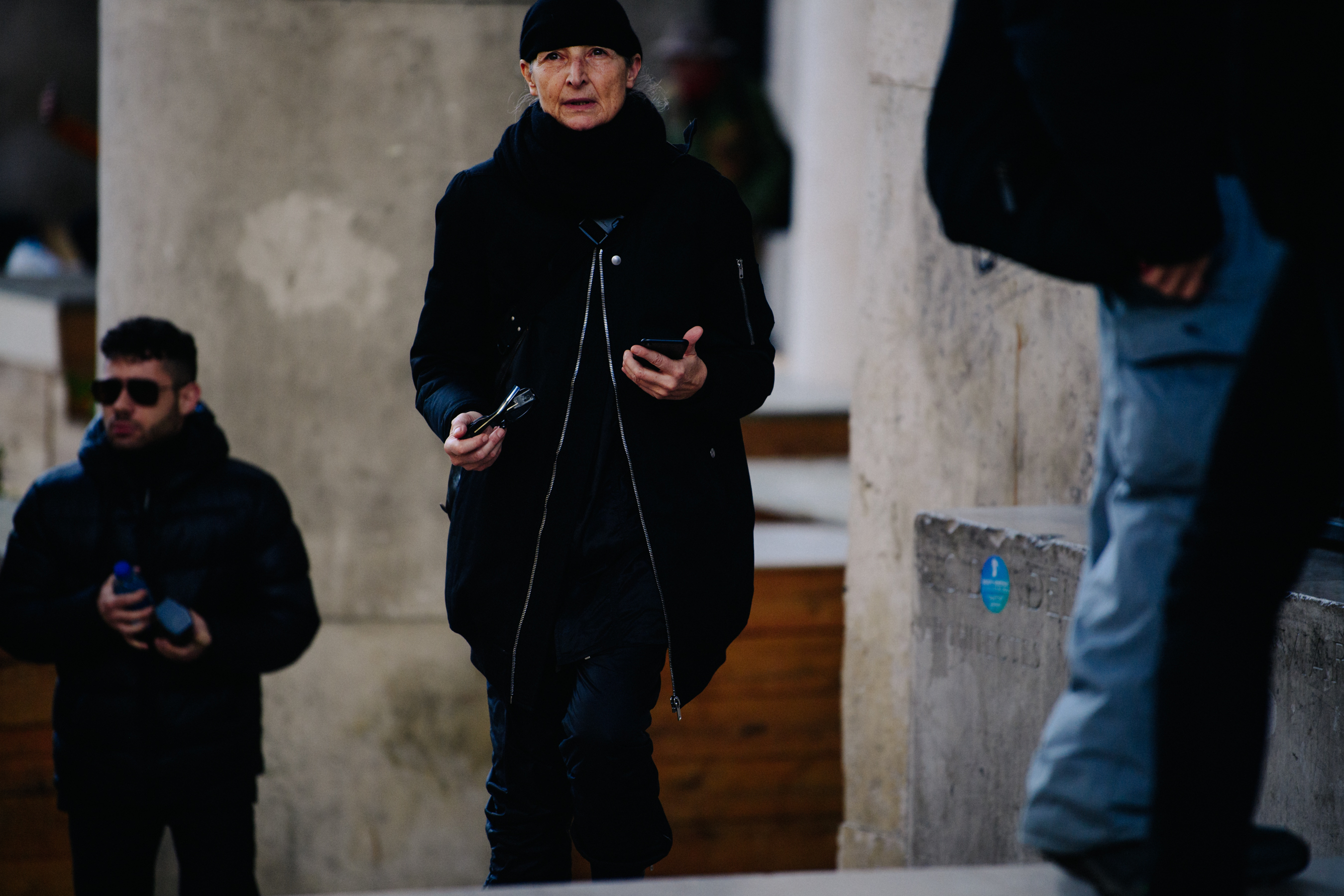 Woman wearing Rick Owens