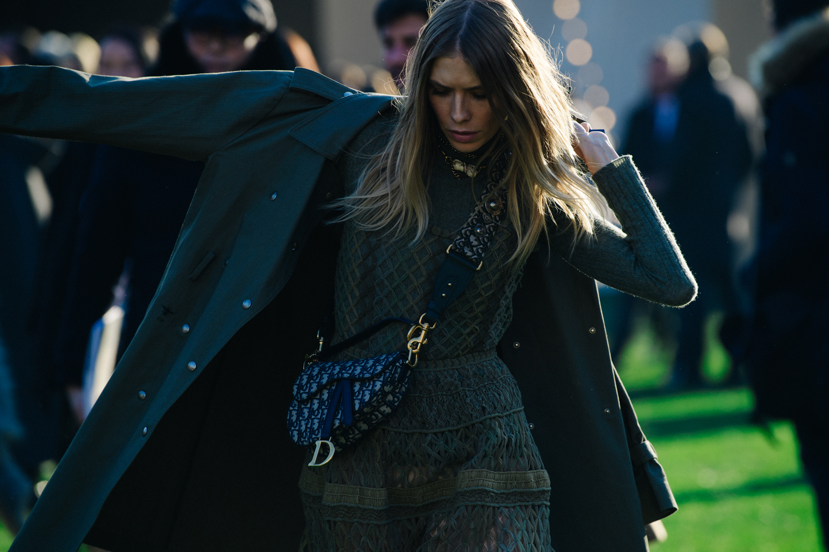 Woman wearing Christian Dior outfit