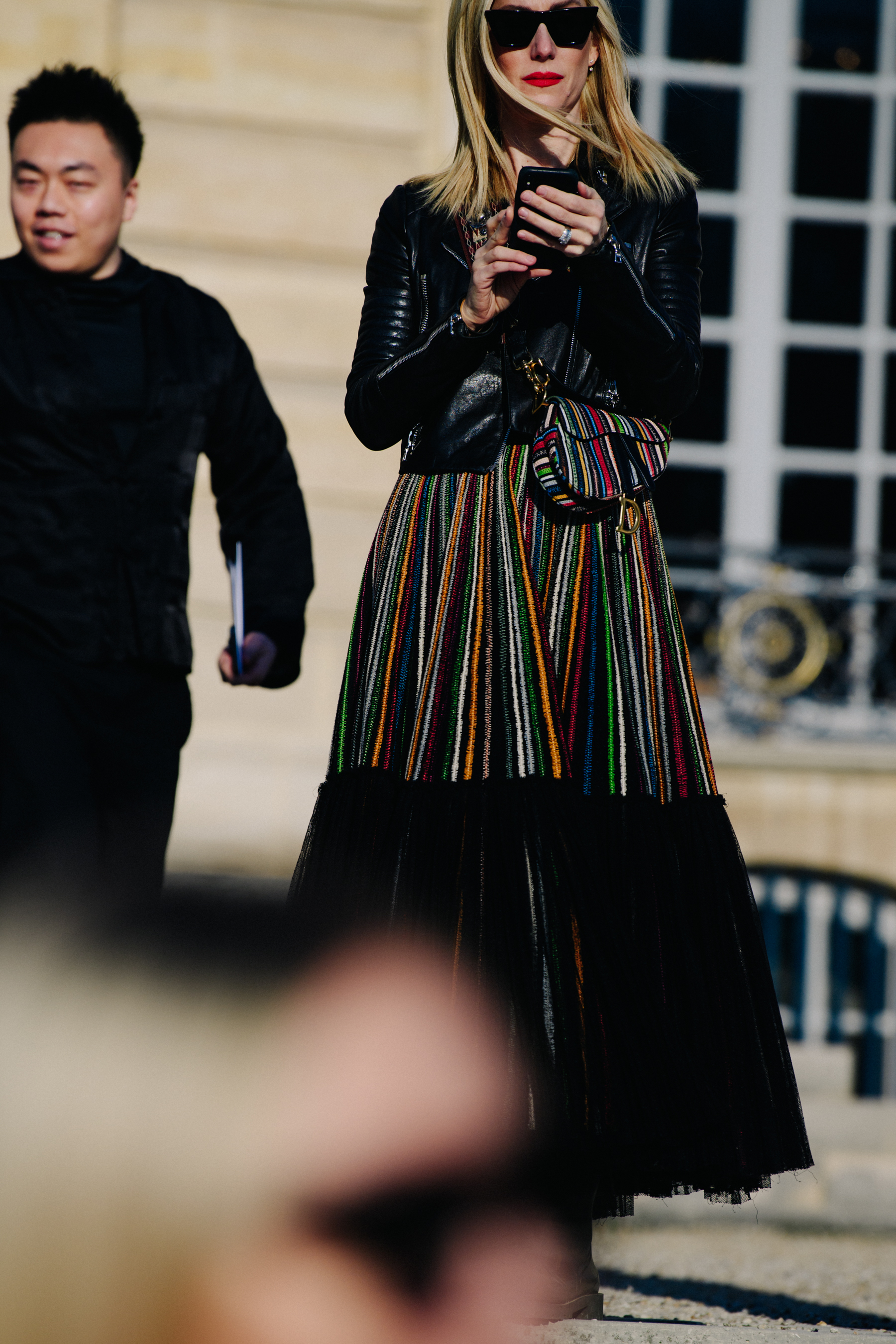 Woman wearing Christian Dior outfit