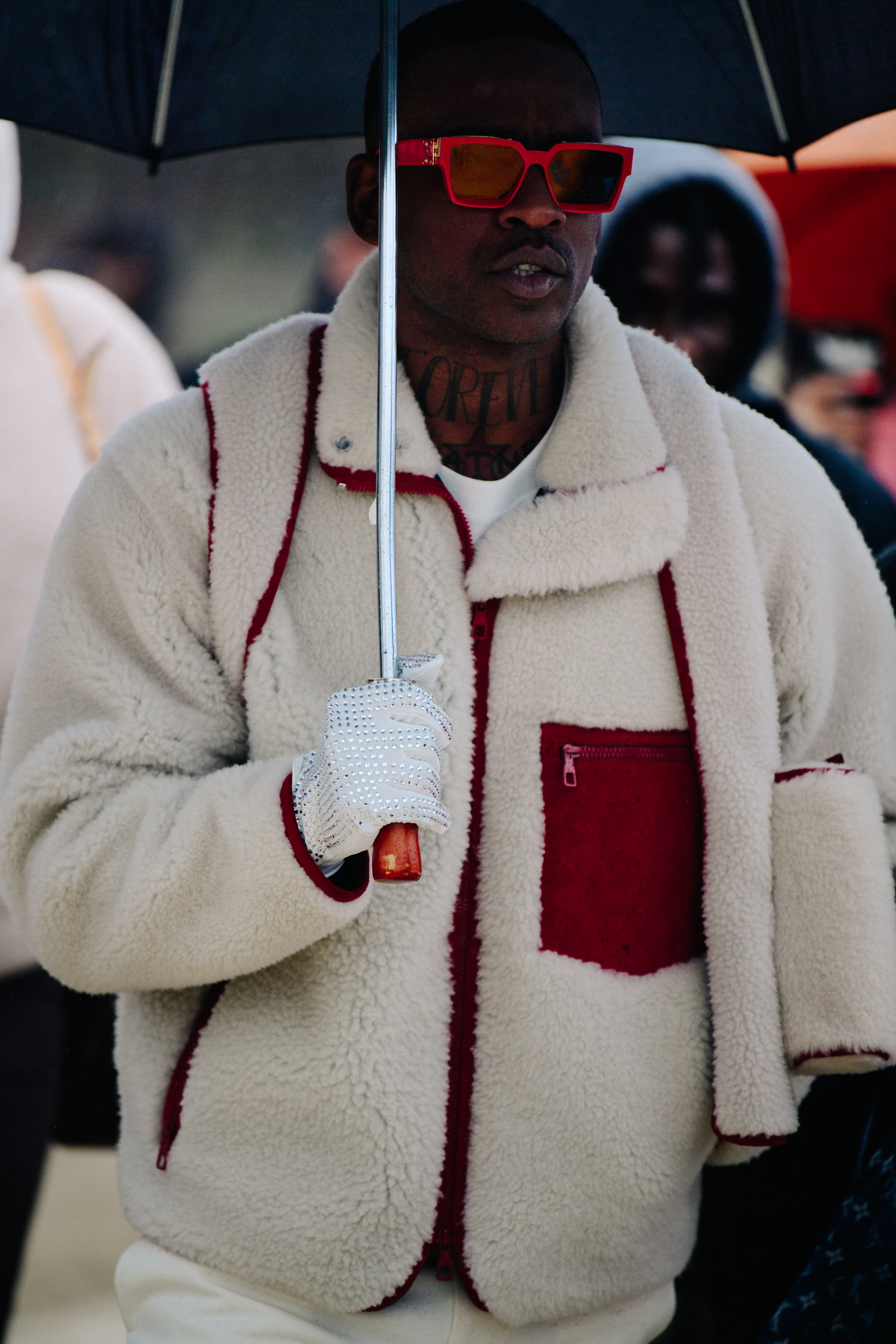 Skepta wearing Louis Vuitton