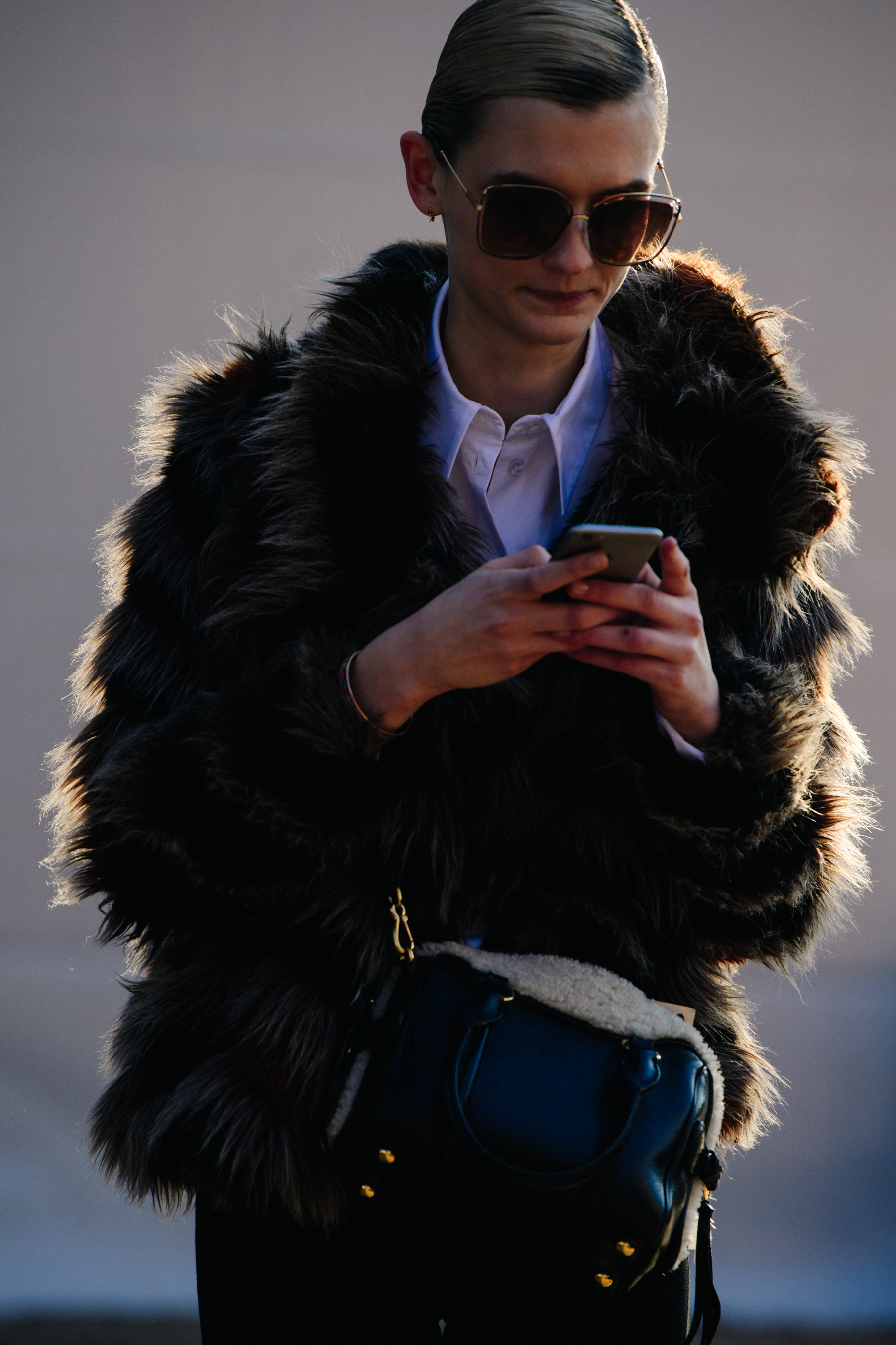 Model after Christian Dior show