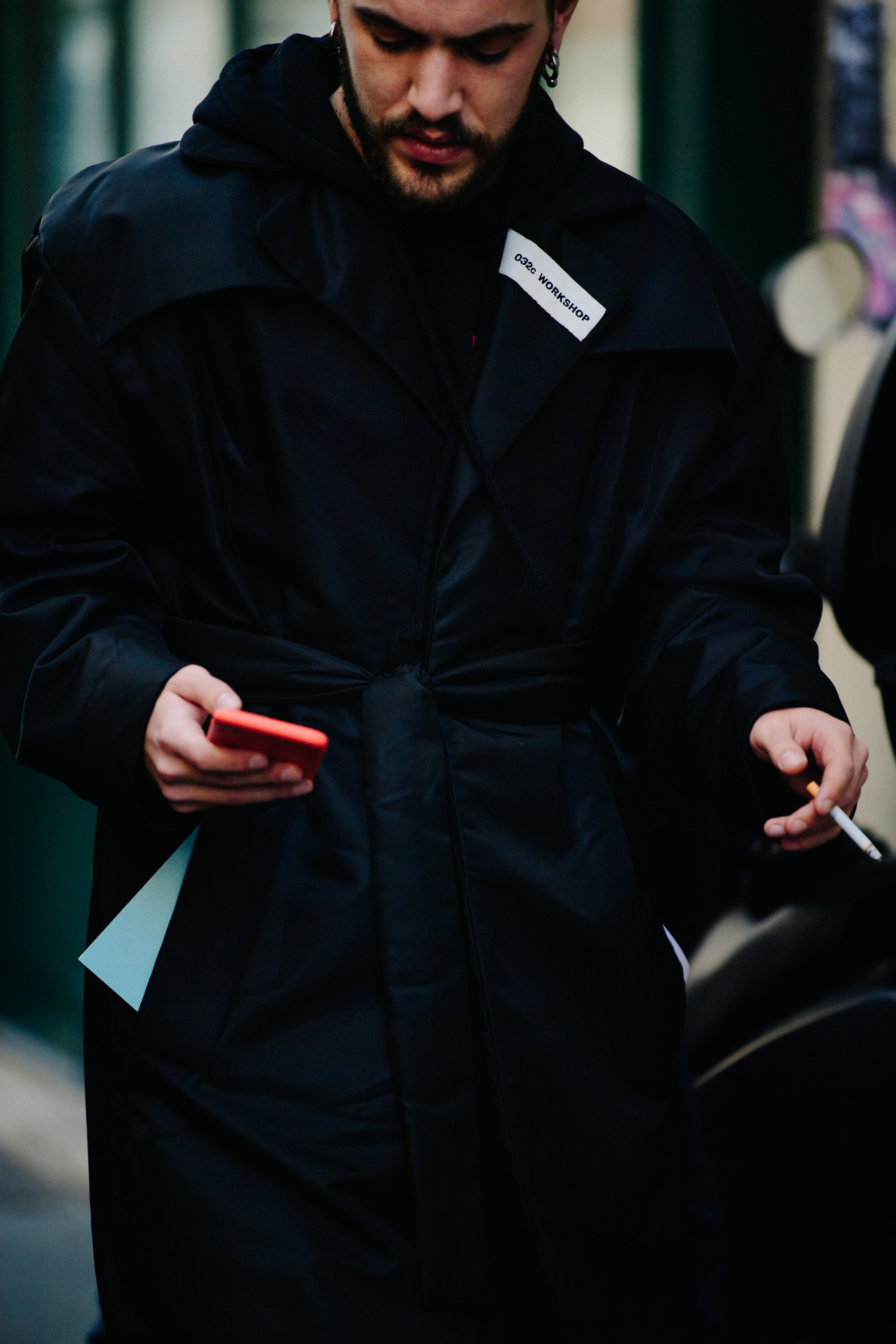 German man wearing 032c