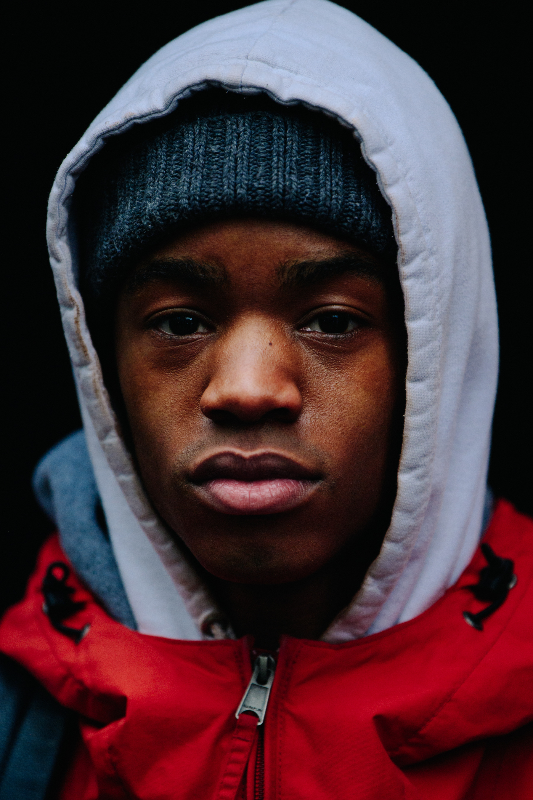 Portrait of British model