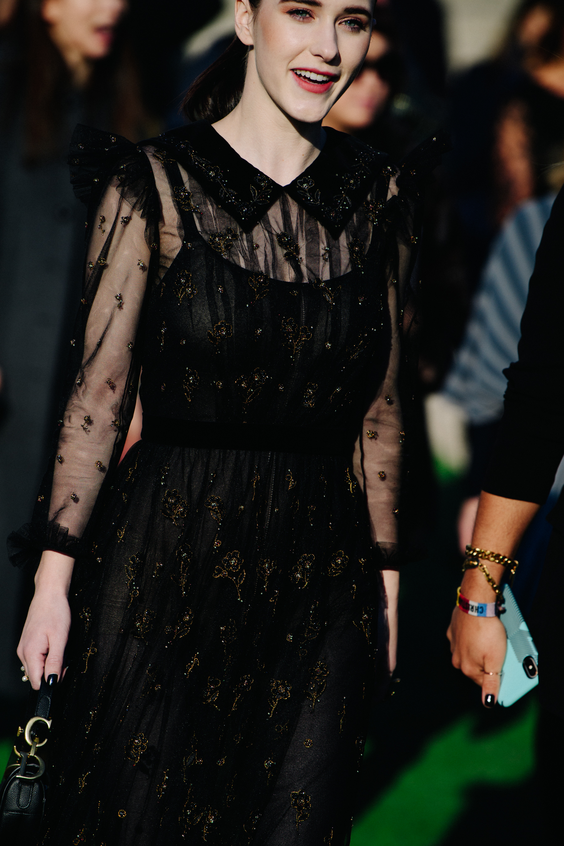 Woman wearing Christian Dior outfit