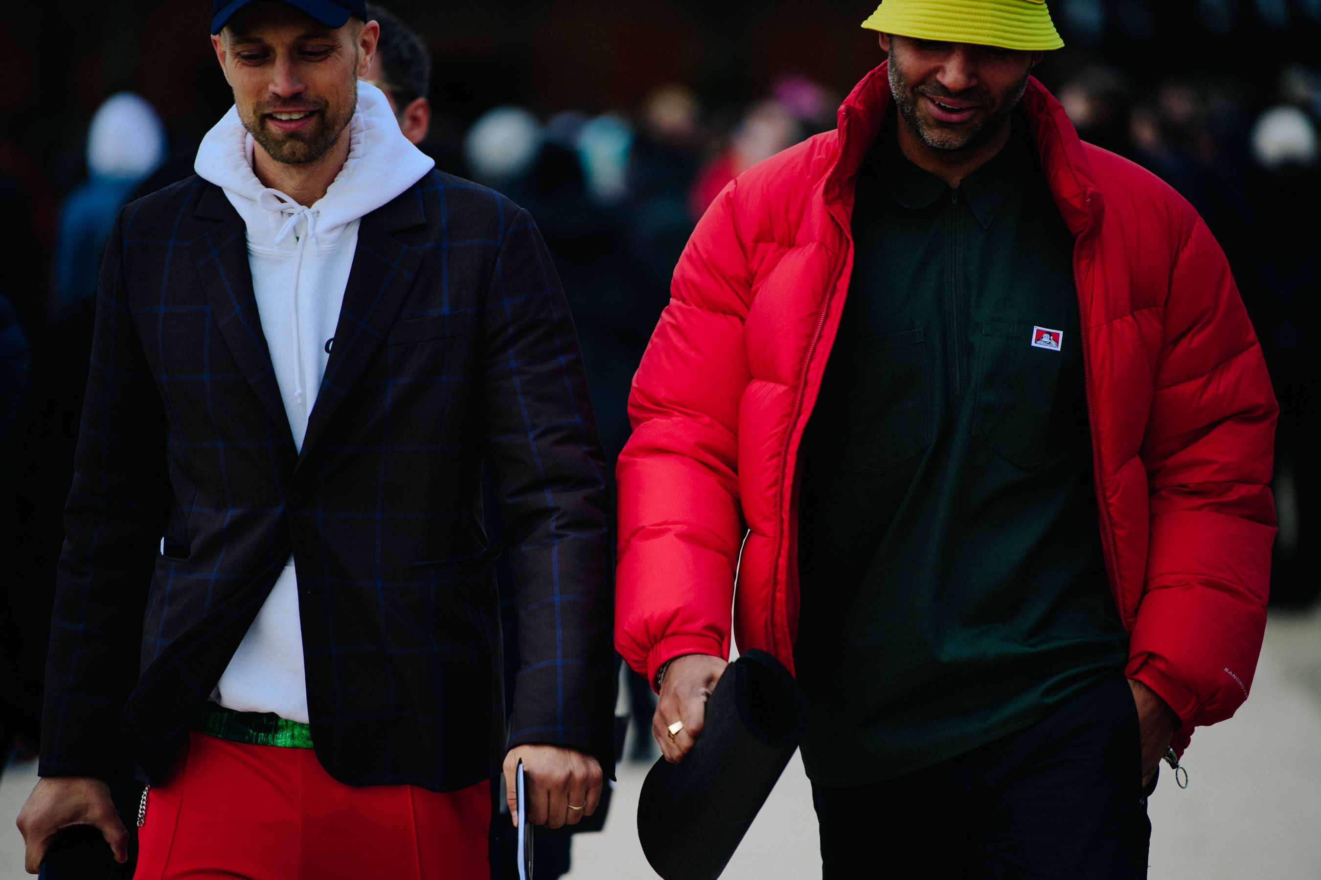 Danish men wearing red