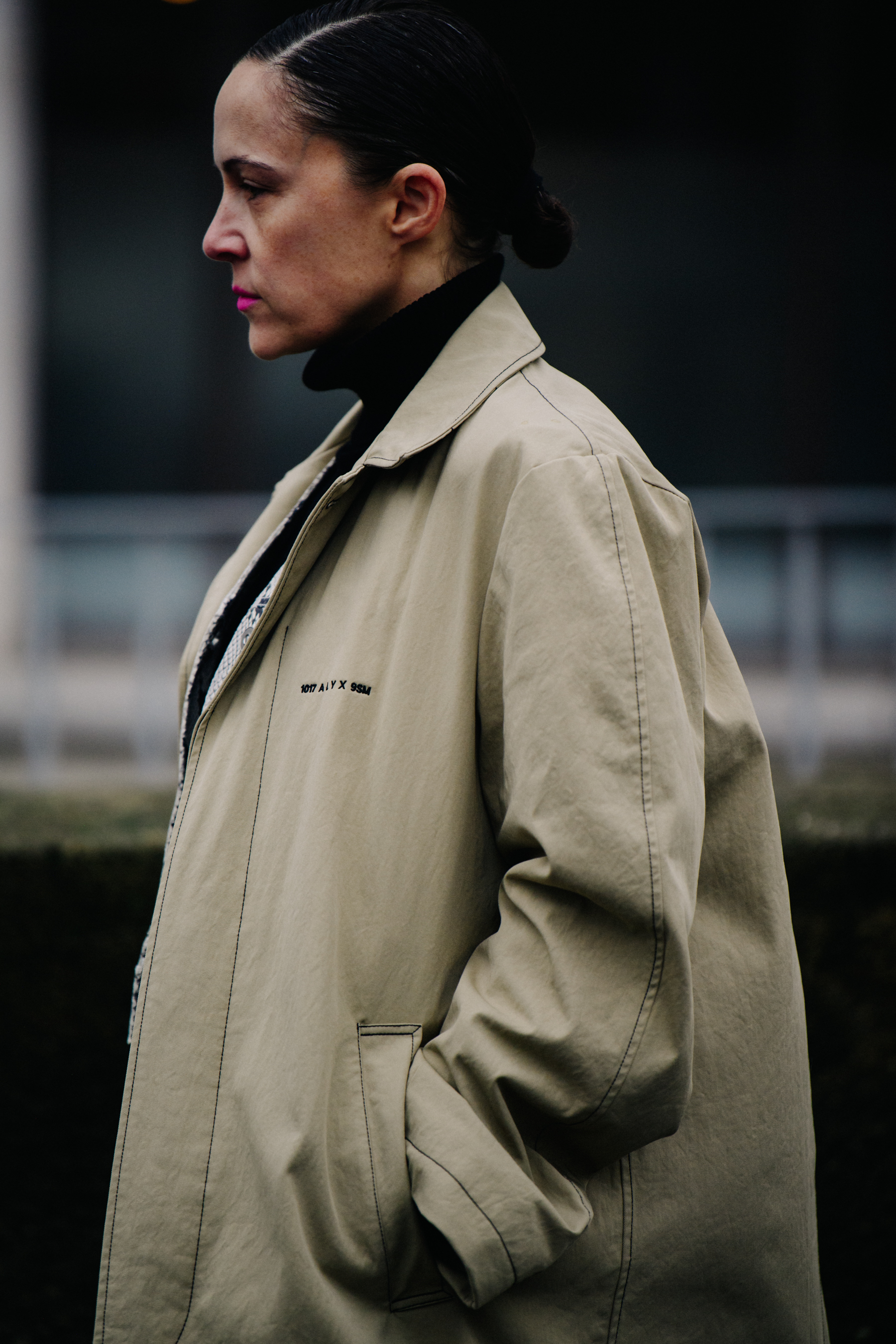 Woman wearing Alyx coat