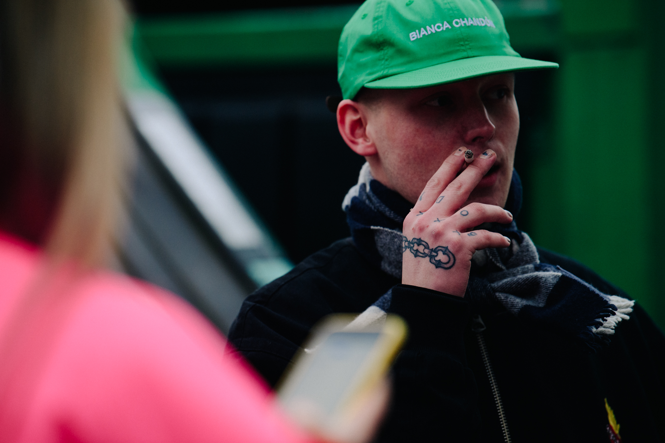 Man wearing Bianca Chandon cap