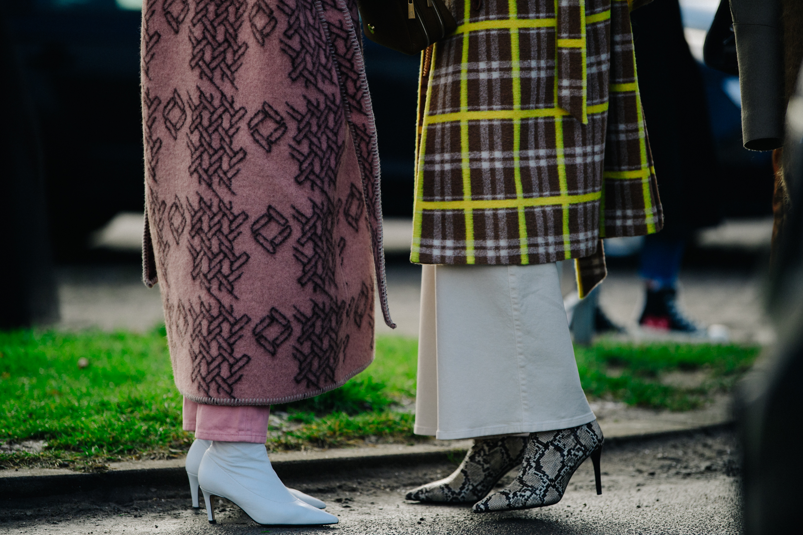 Two women wearing heels