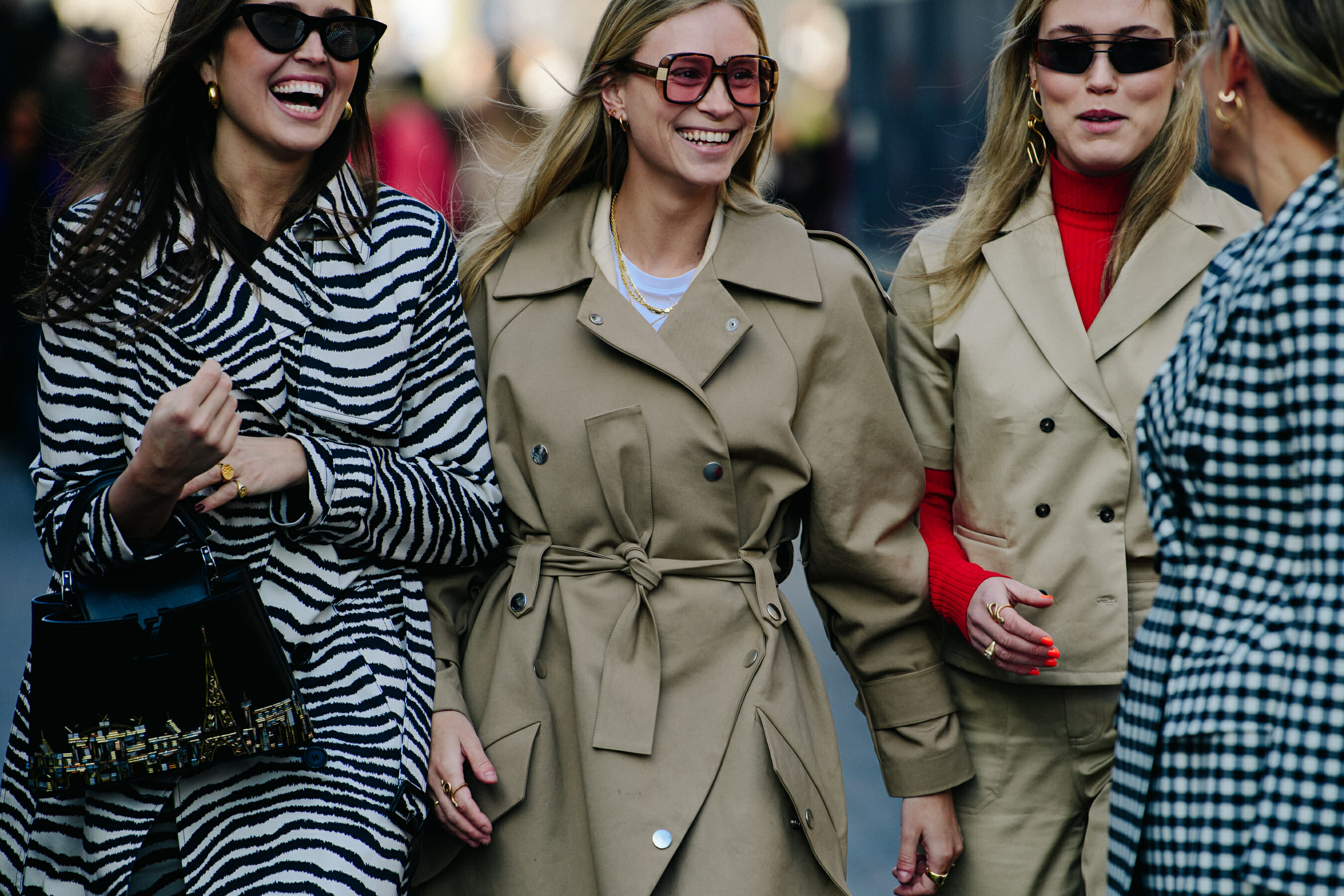 Bloggers wearing winter coats