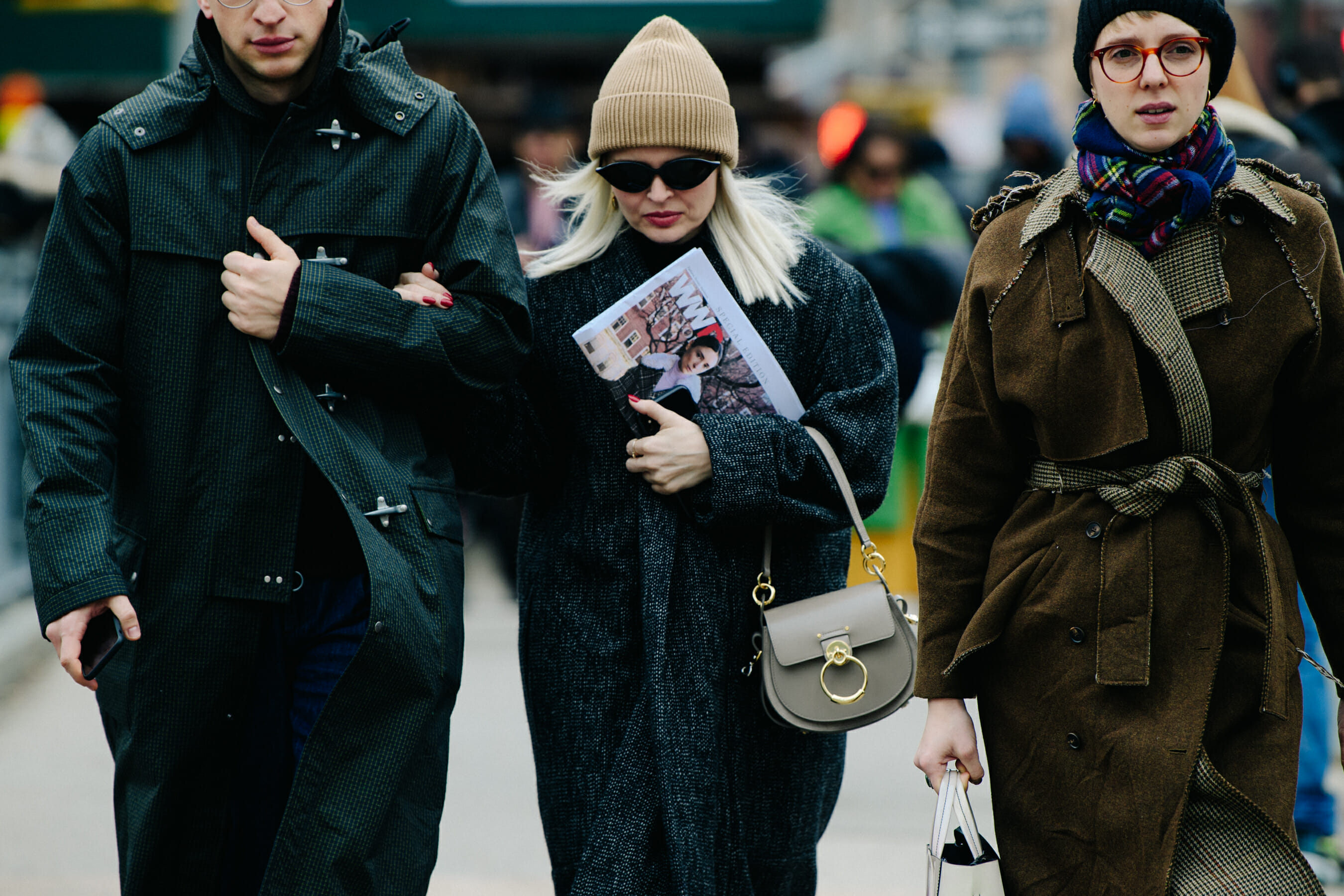 Woman wearing beanie hat
