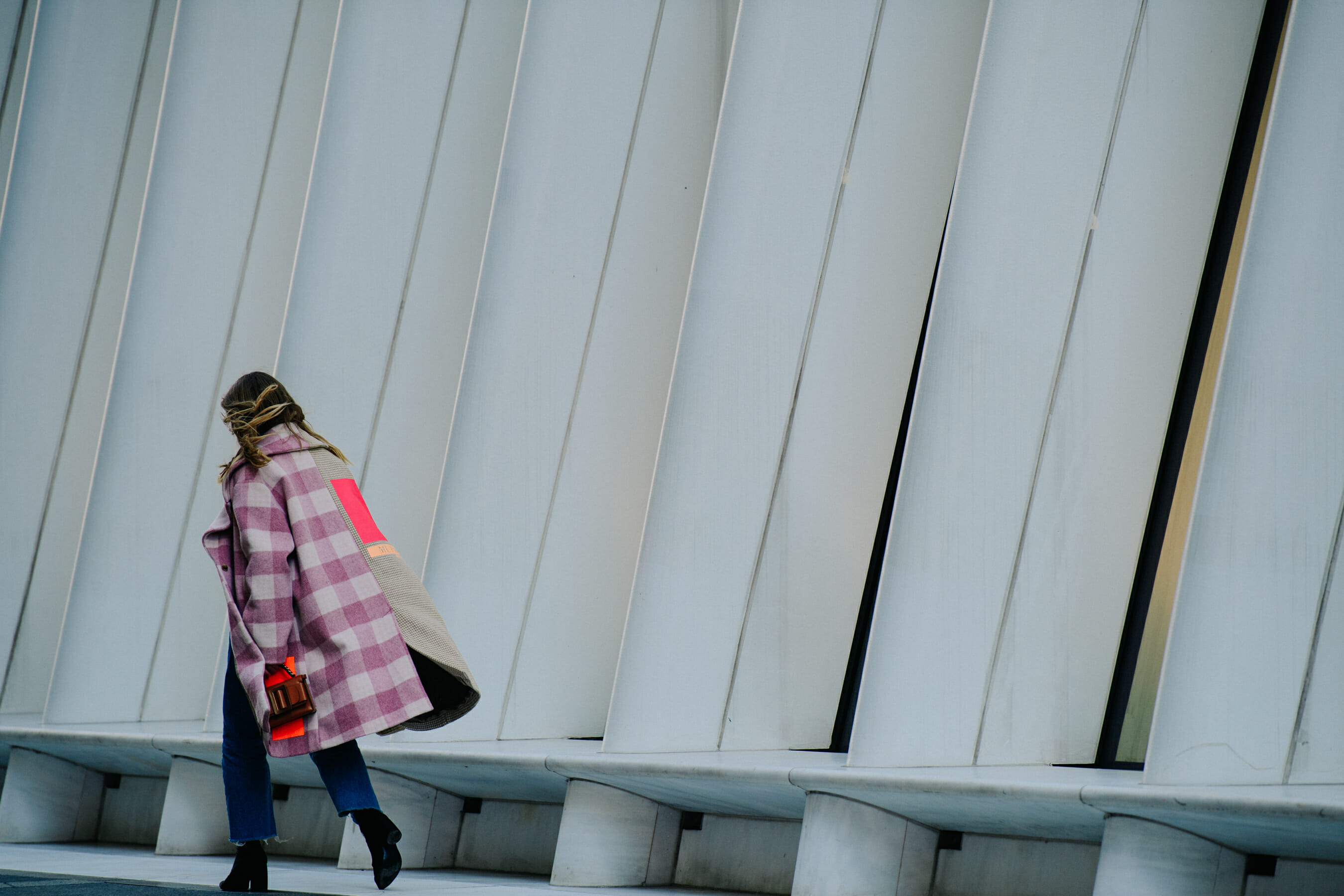 Danish woman wearing MUF10 coat