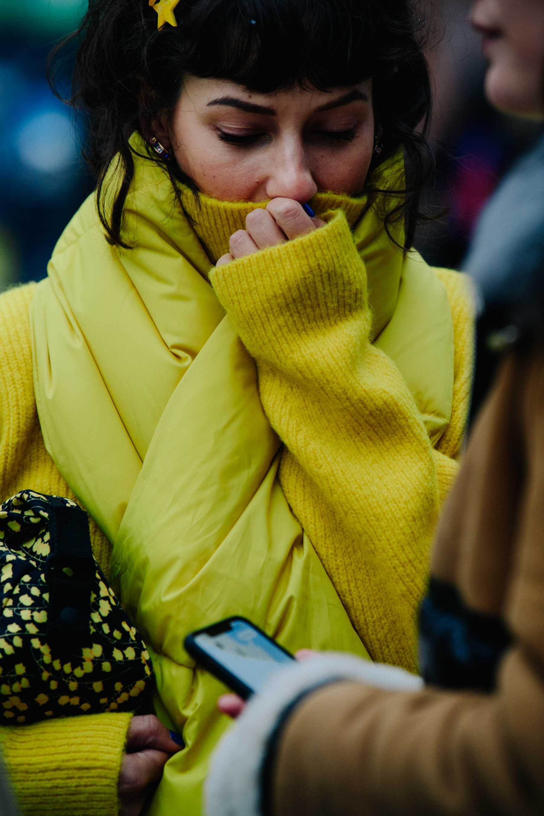 Blogger wearing yellow outfit