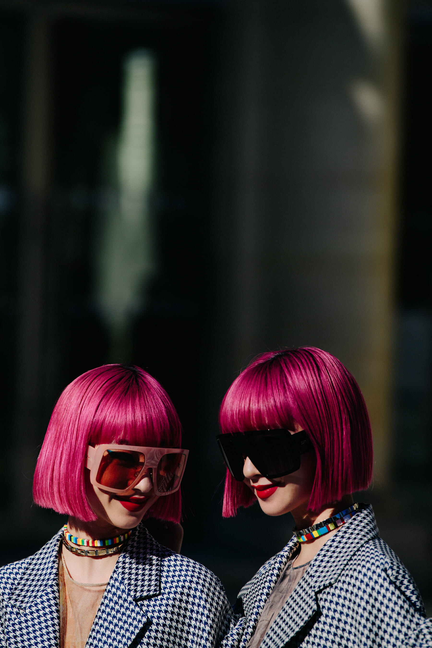 Twins wearing Christian Dior outfit