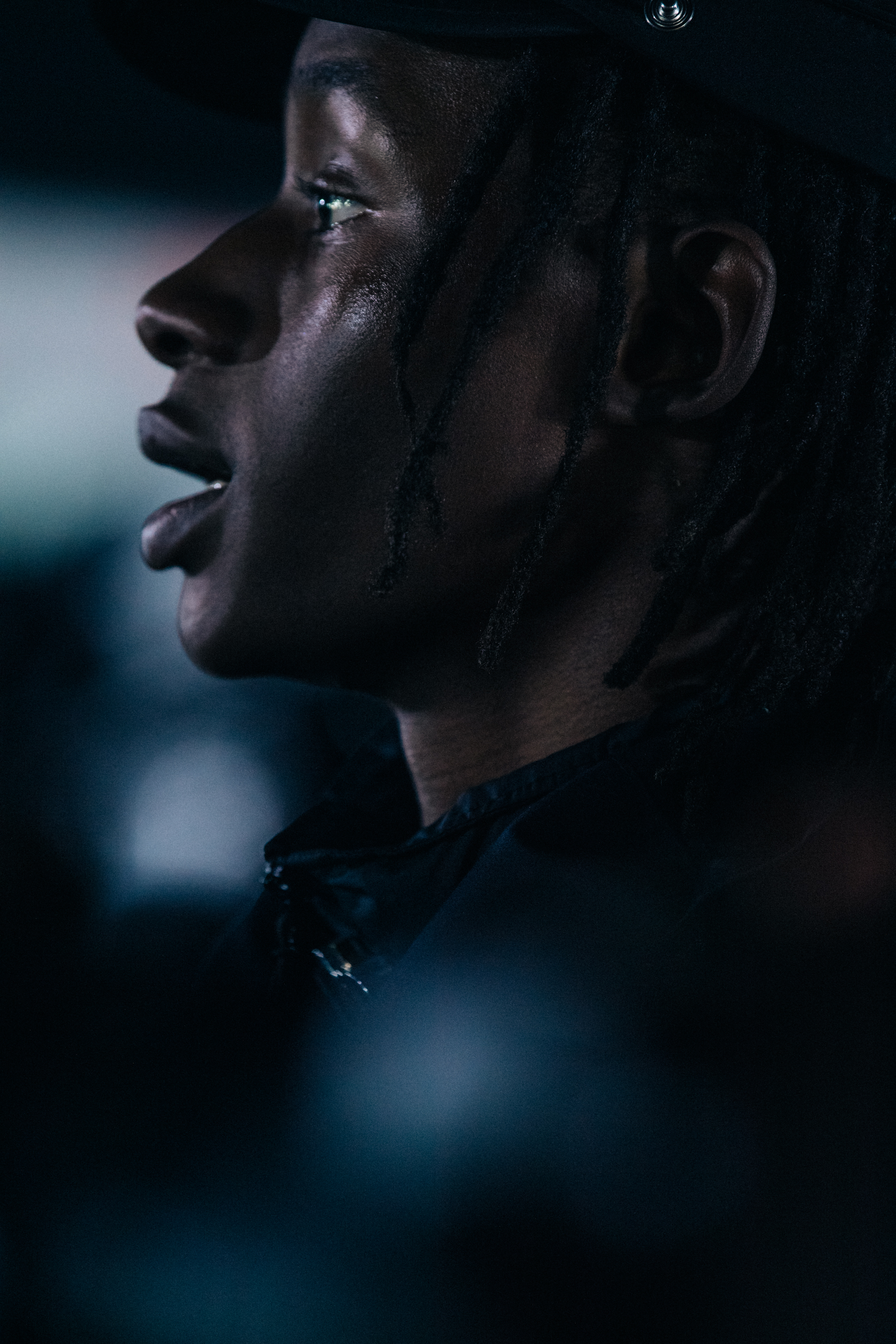 Abdourahman Njie backstage at 1017 ALYX 9SM
