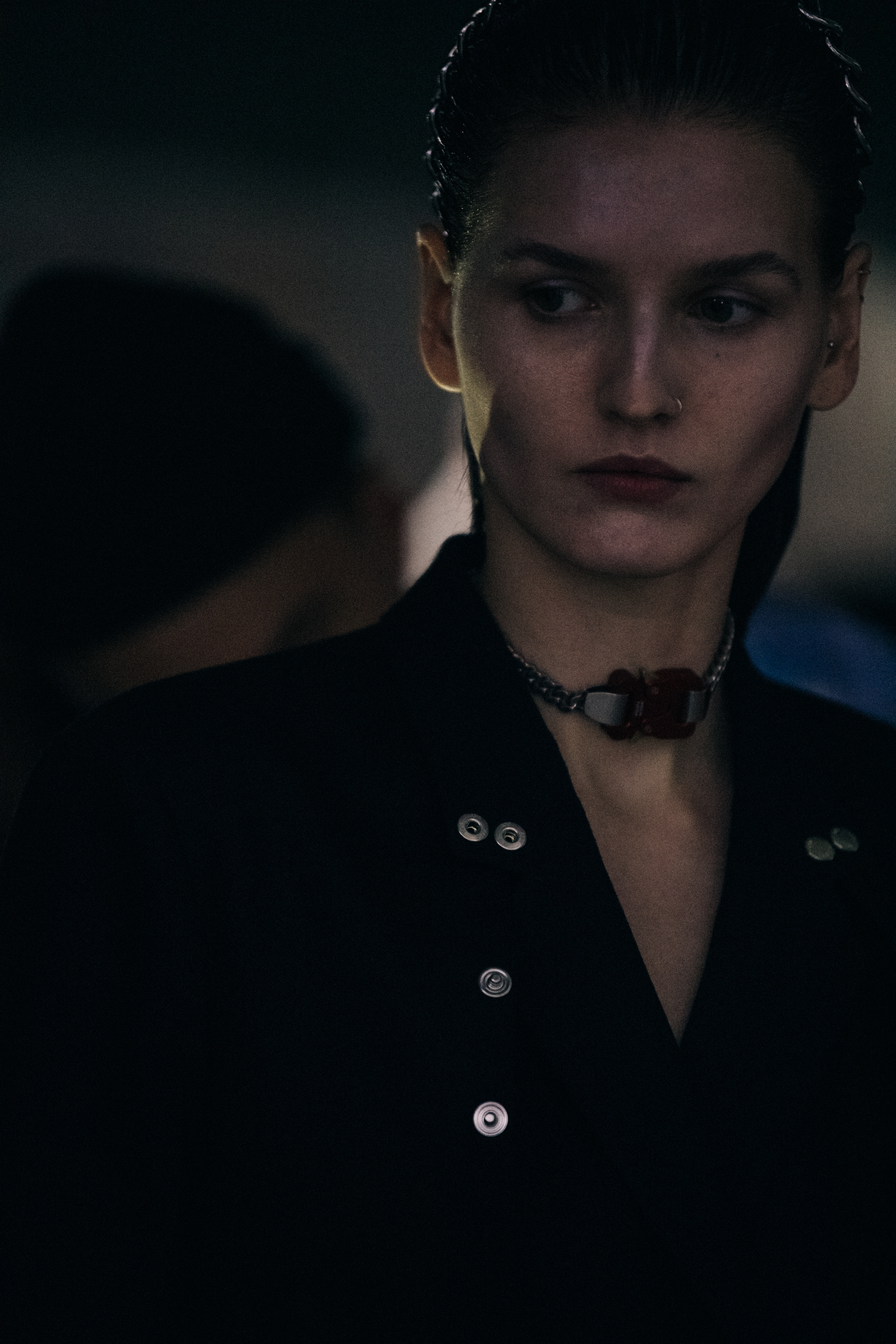 Katlin Aas backstage at 1017 ALYX 9SM