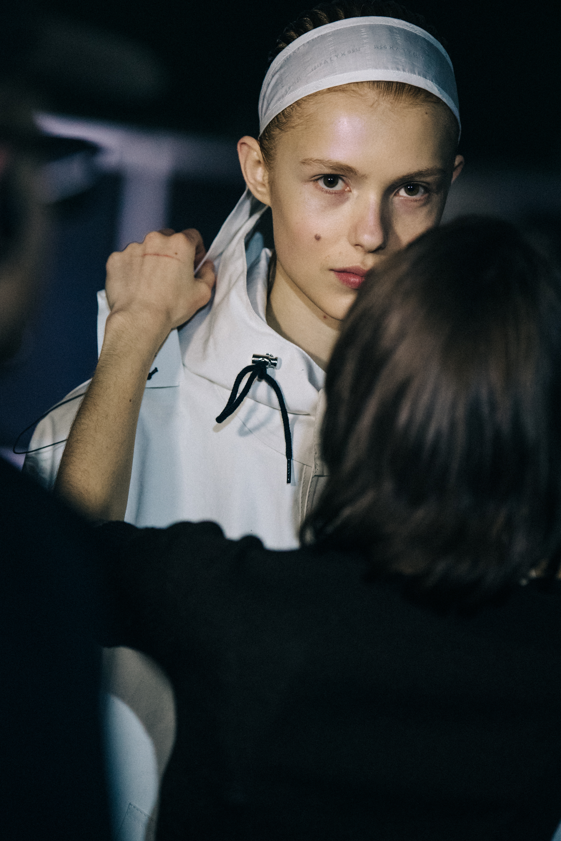 Yeva Podurian backstage at 1017 ALYX 9SM