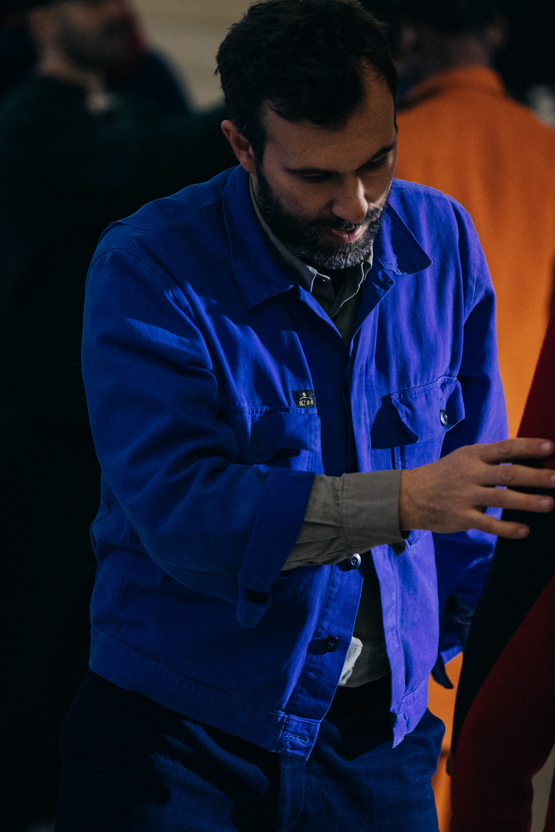 Jose Lamali backstage at Etudes