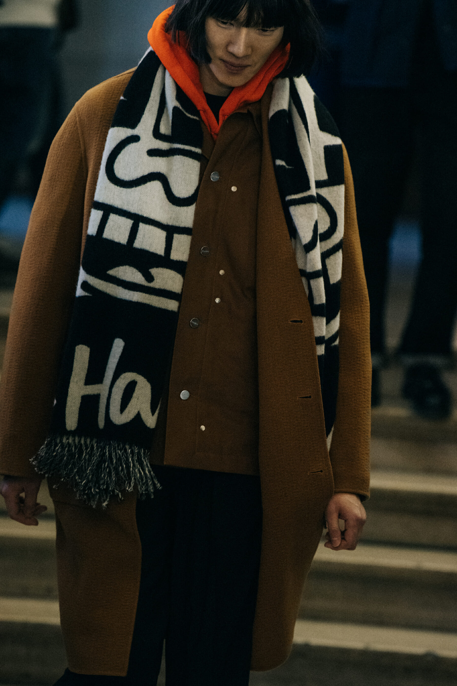 Models wearing colourful outfits at Etudes