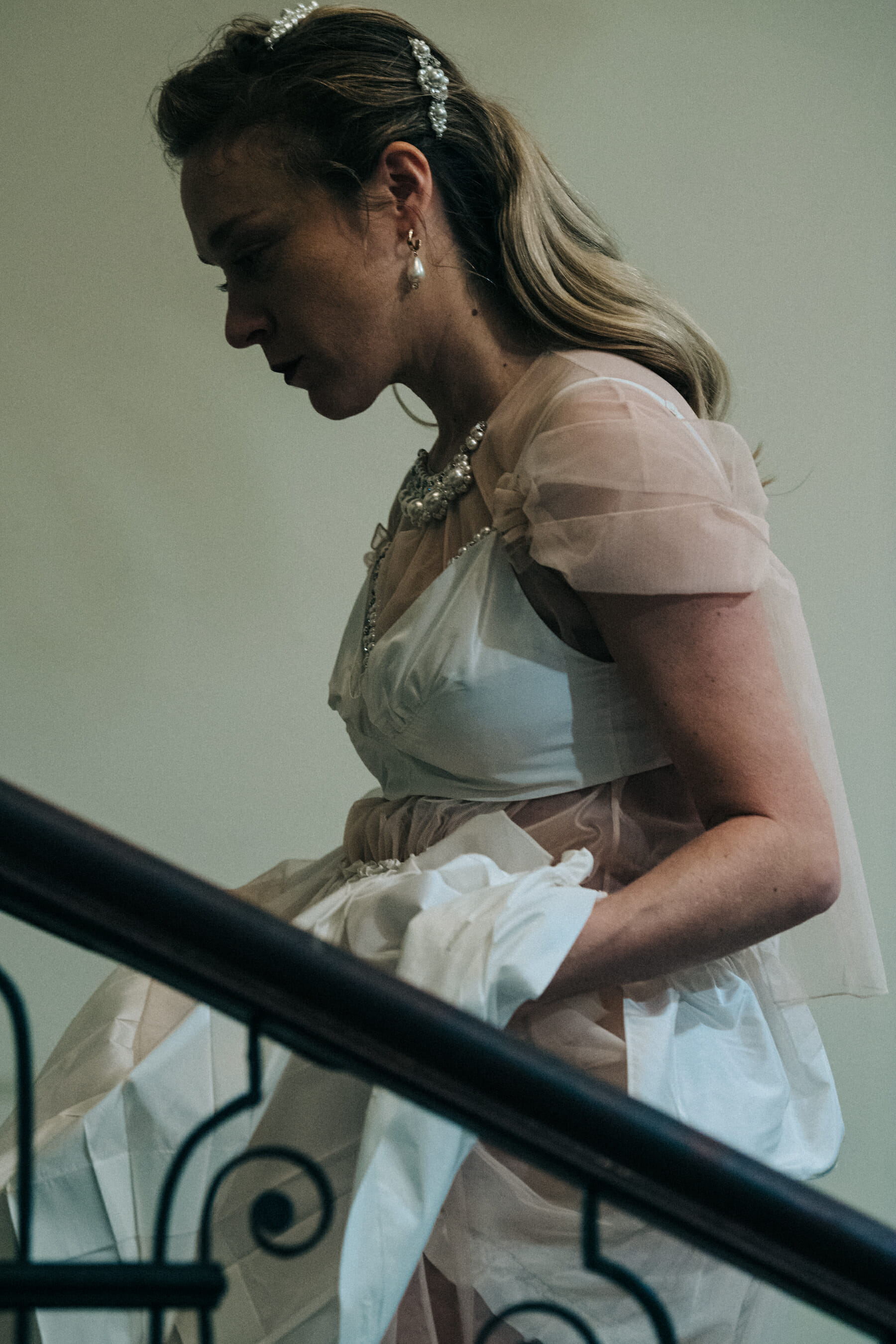 Chloe Sevigny backstage at Simone Rocha