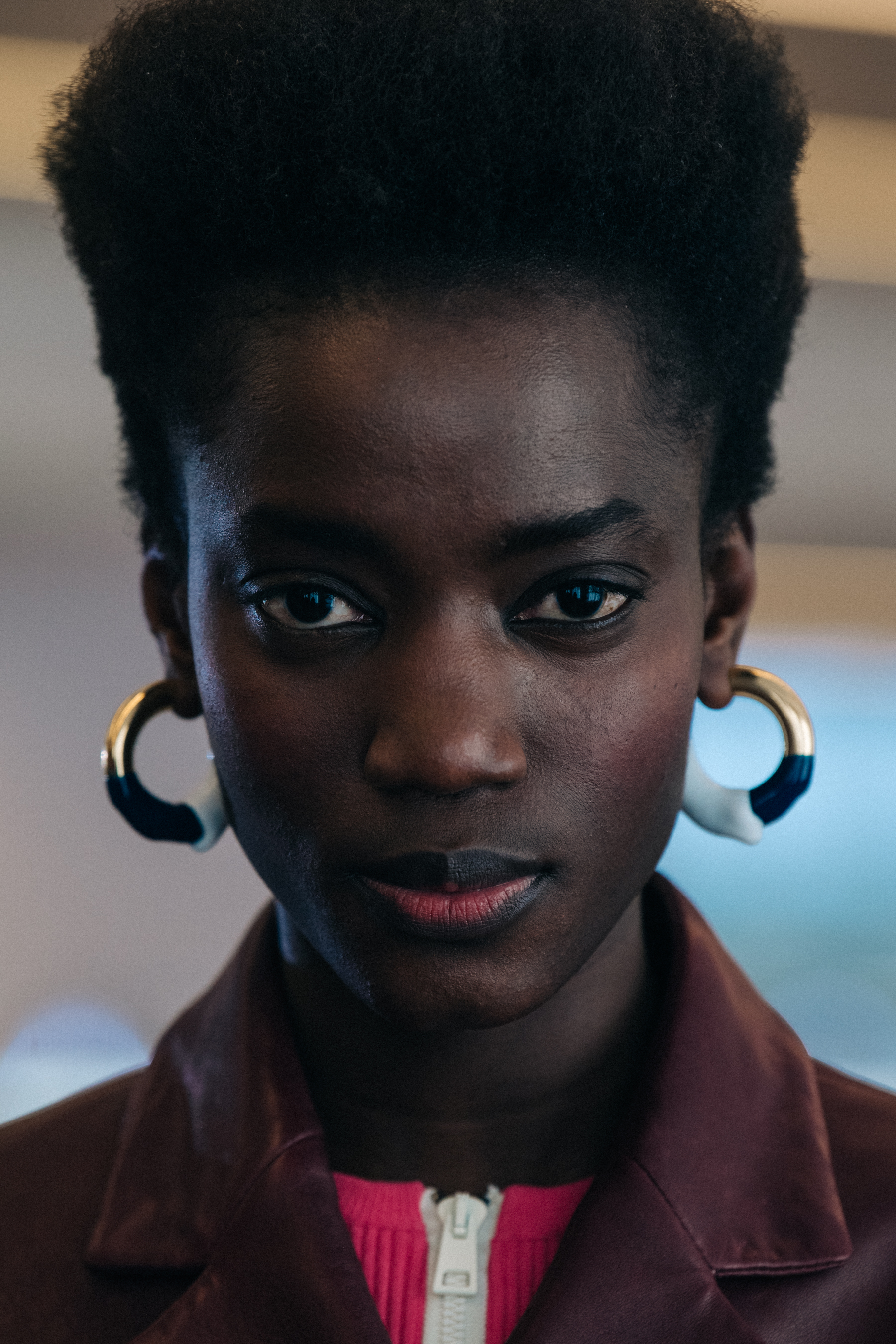 Rosalie Ndour backstage at Sunnei