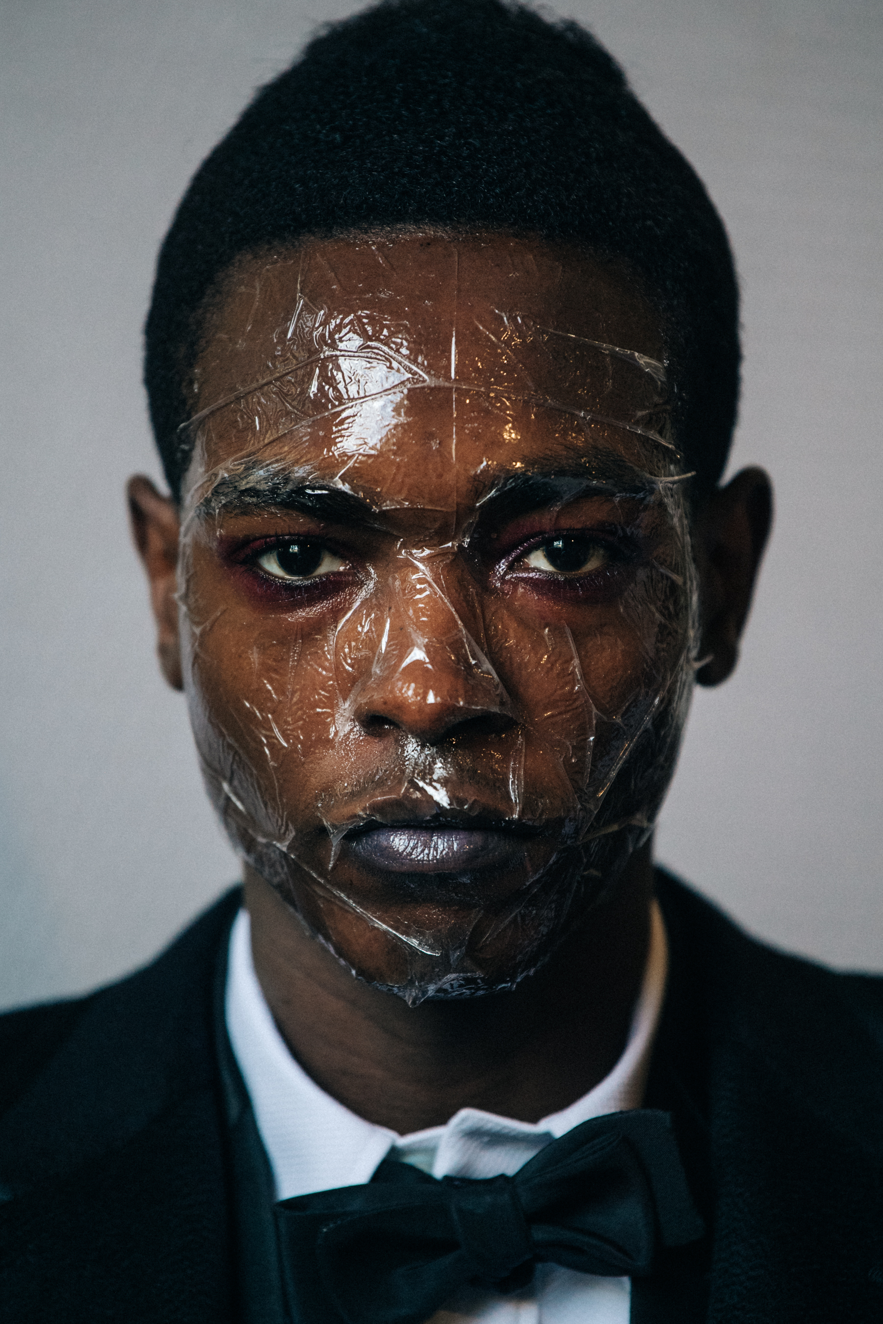 Sharif Idris backstage at Thom Browne