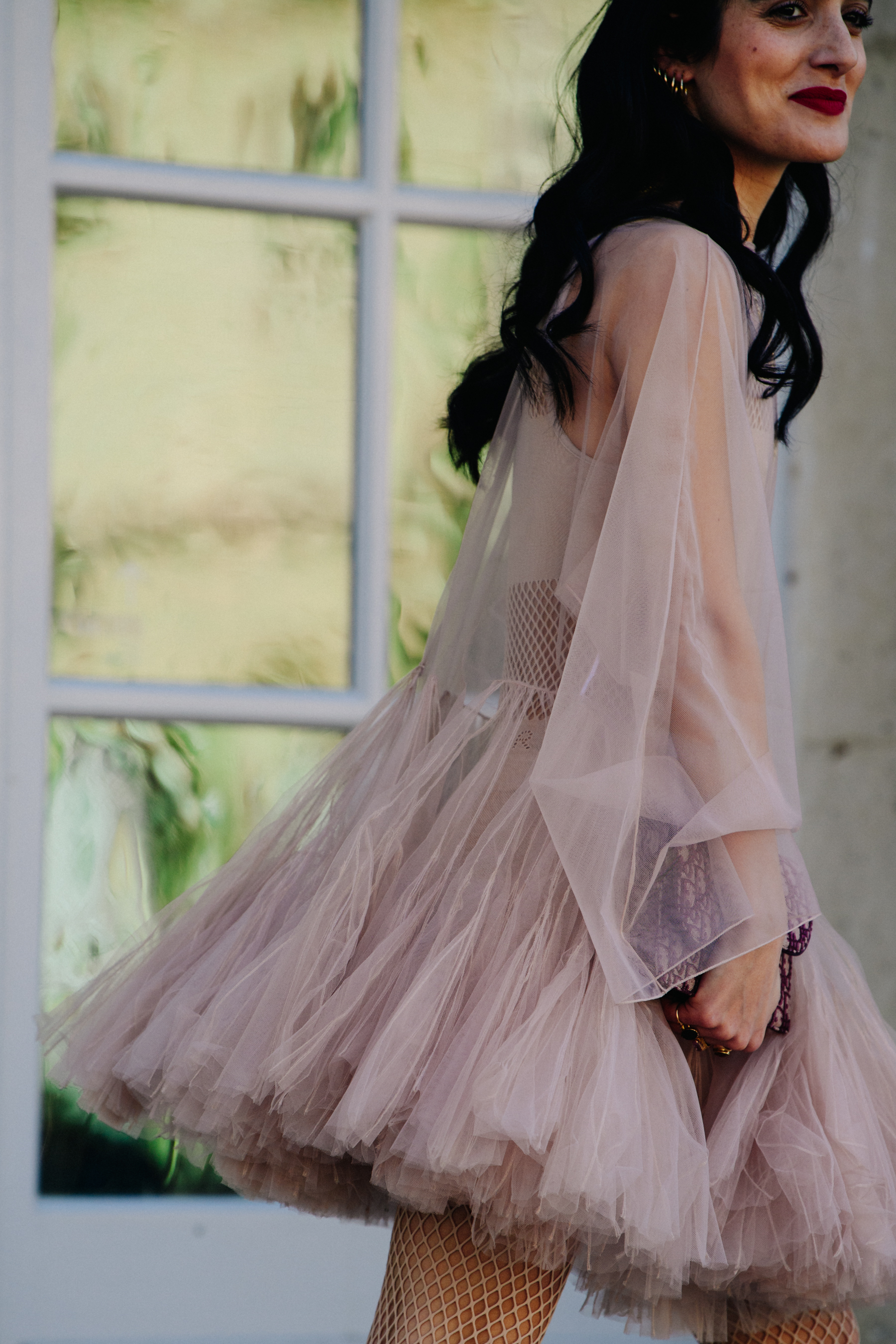 Woman wearing Christian Dior outfit