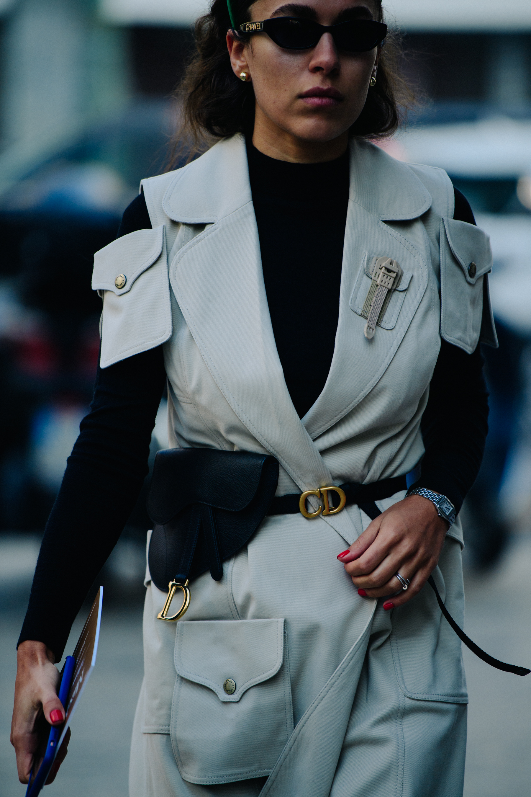 Woman wearing Christian Dior