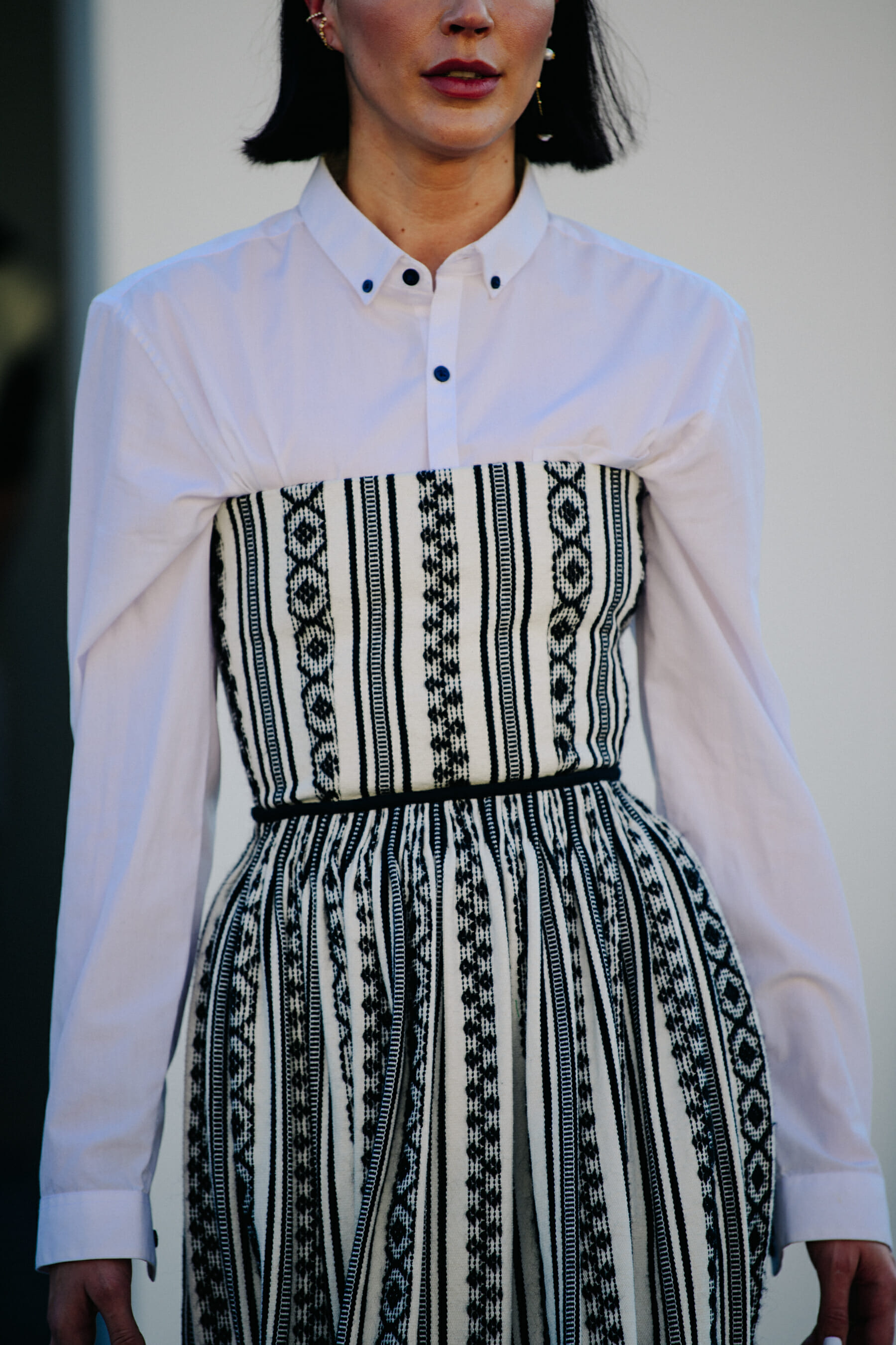 Woman wearing Christian Dior outfit