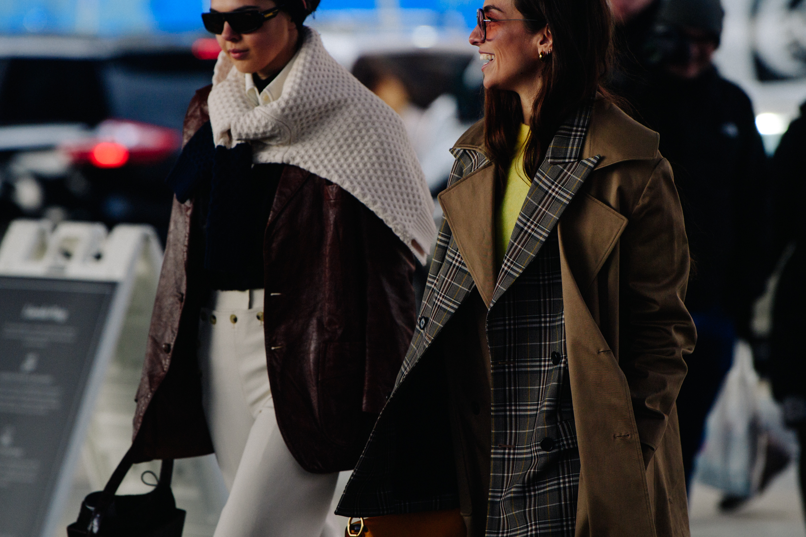 Italian women wearing smart coats