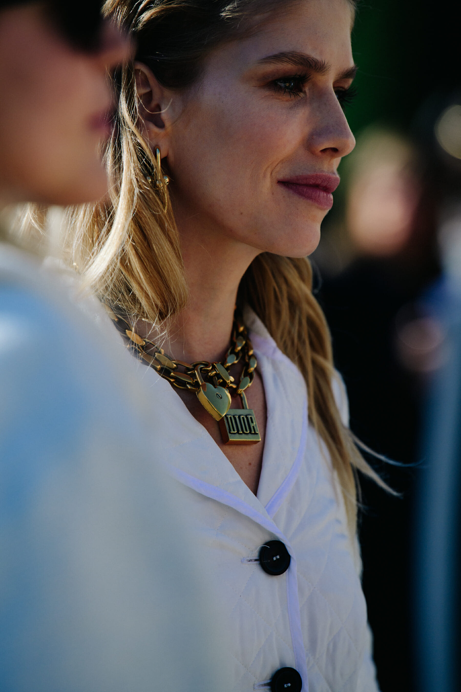 Woman wearing Christian Dior outfit