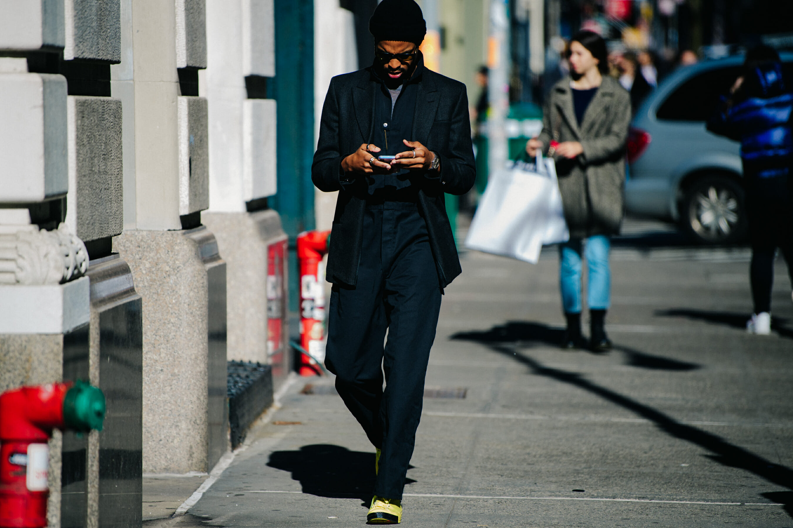 Man wearing dark suit