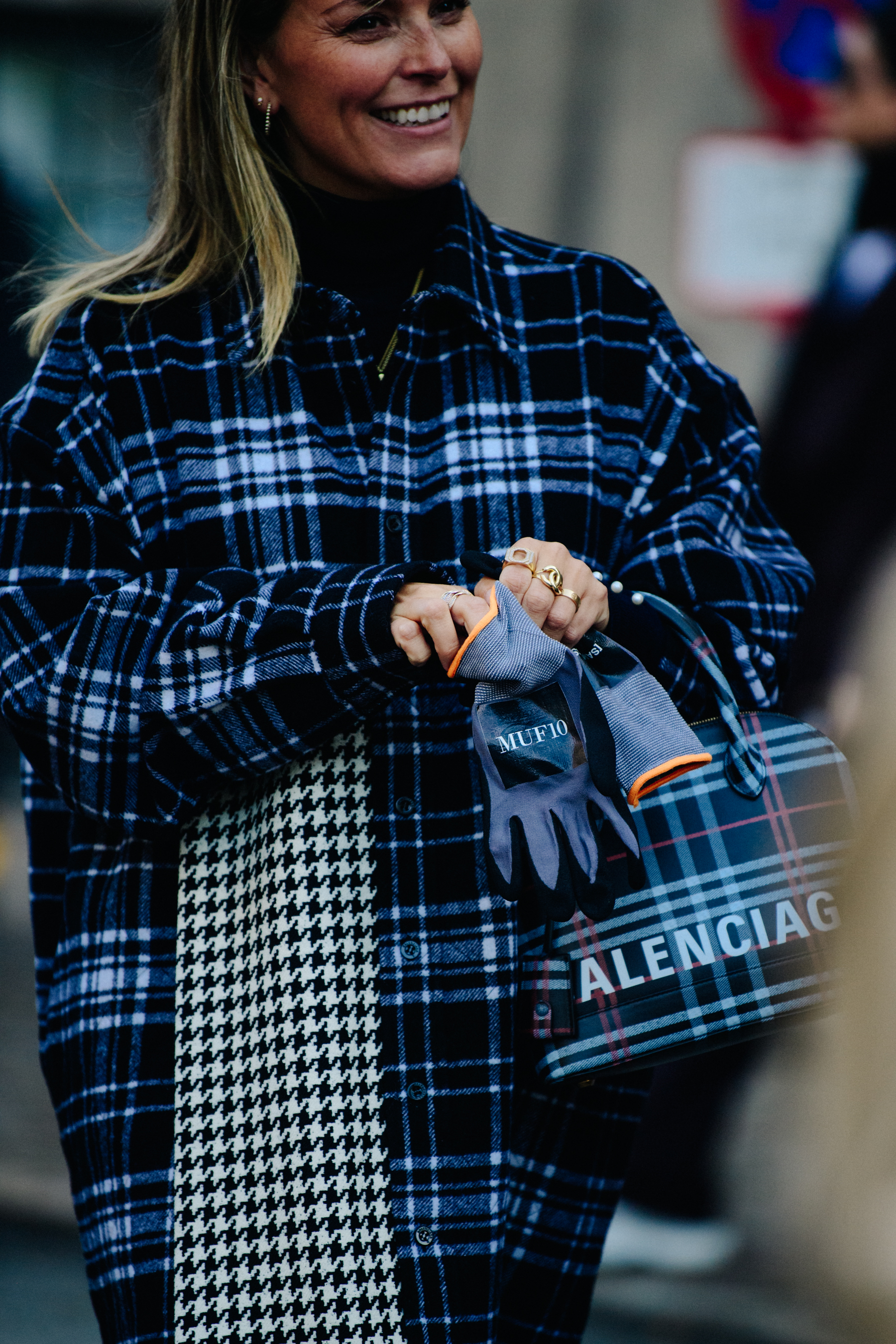 Woman carrying Balenciaga bag