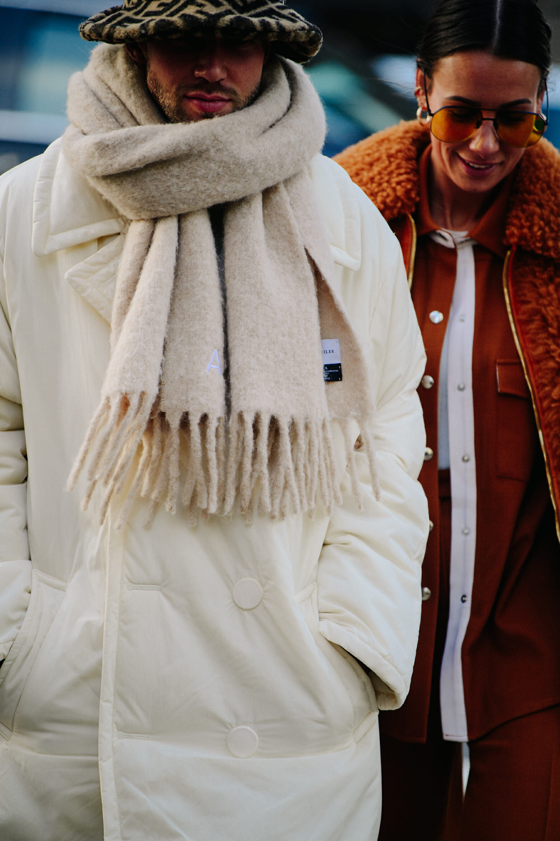 Couple wearing furry outfits