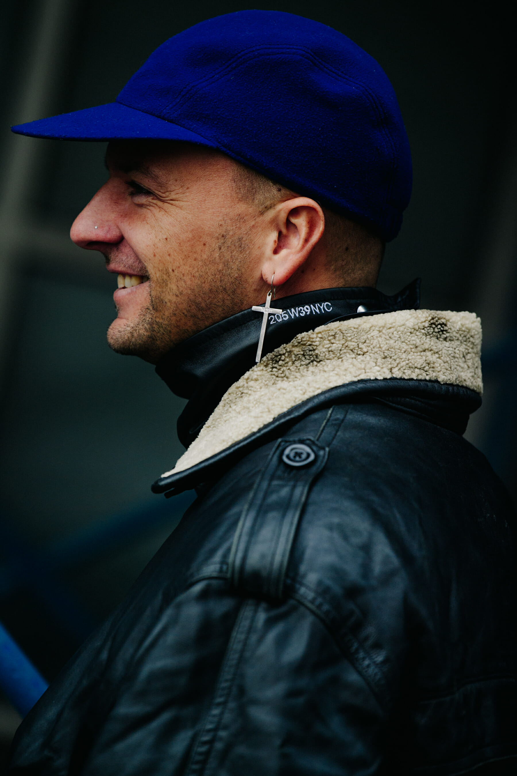 French man wearing blue cap