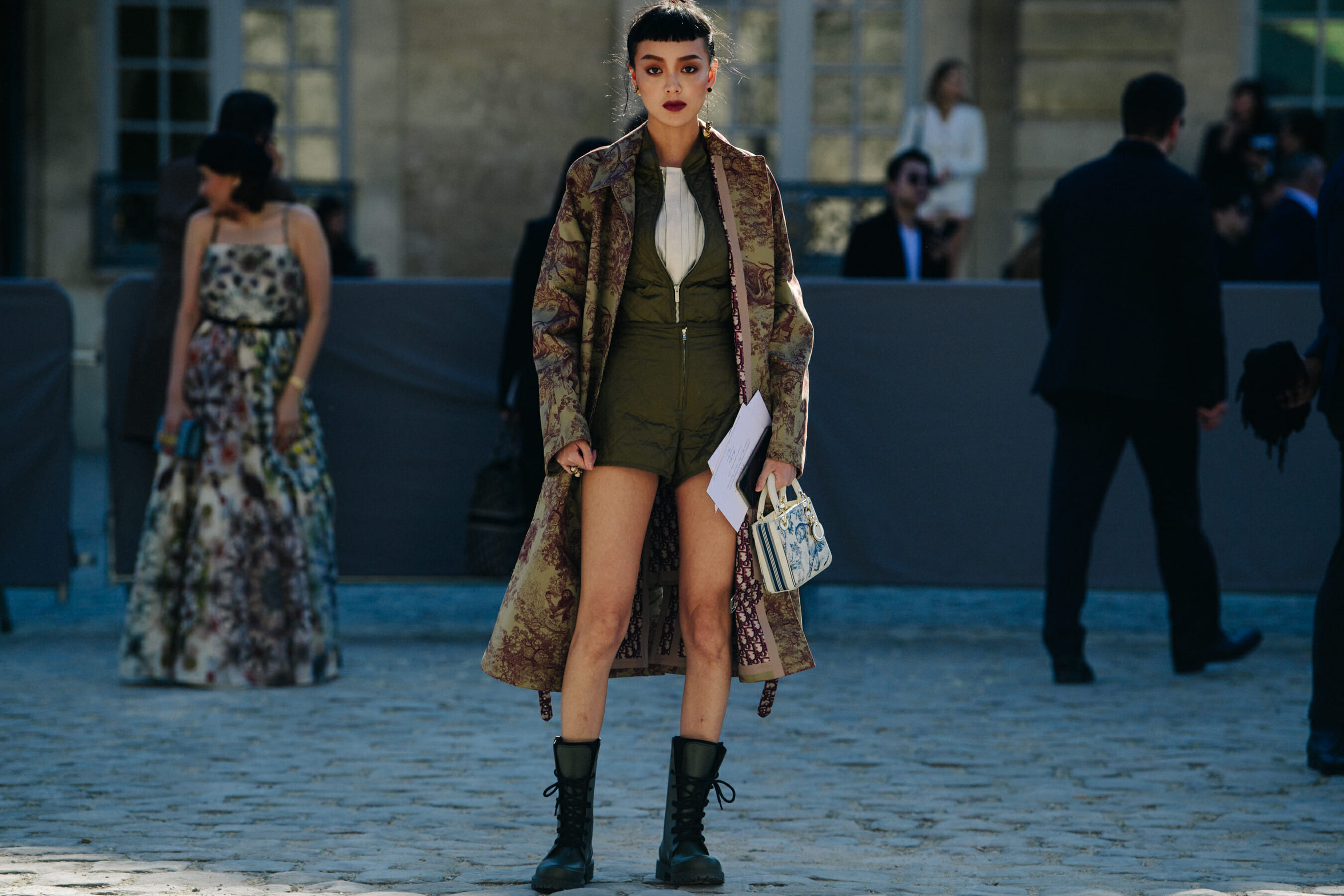 Woman wearing Christian Dior outfit
