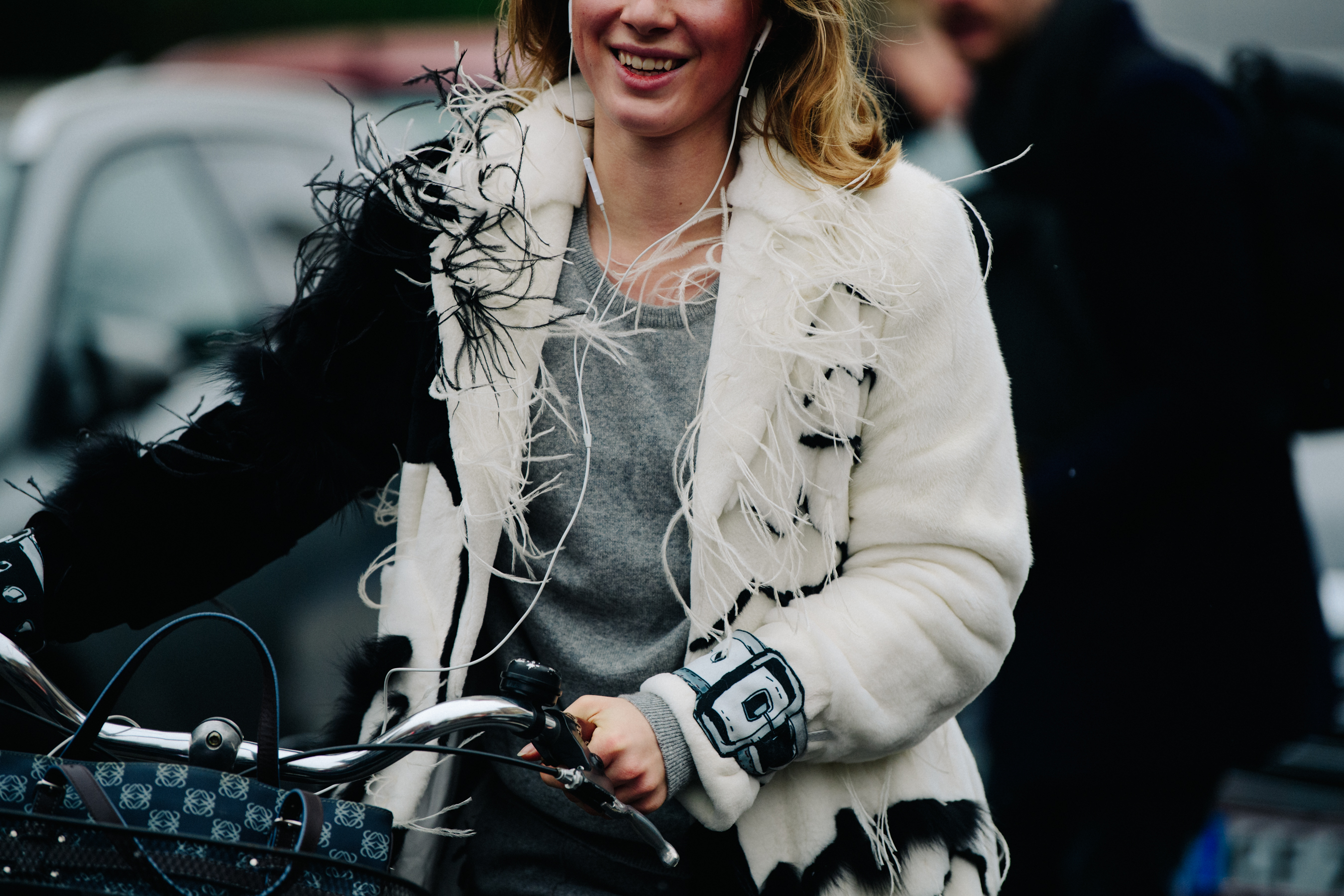 Danish woman wearing white coat