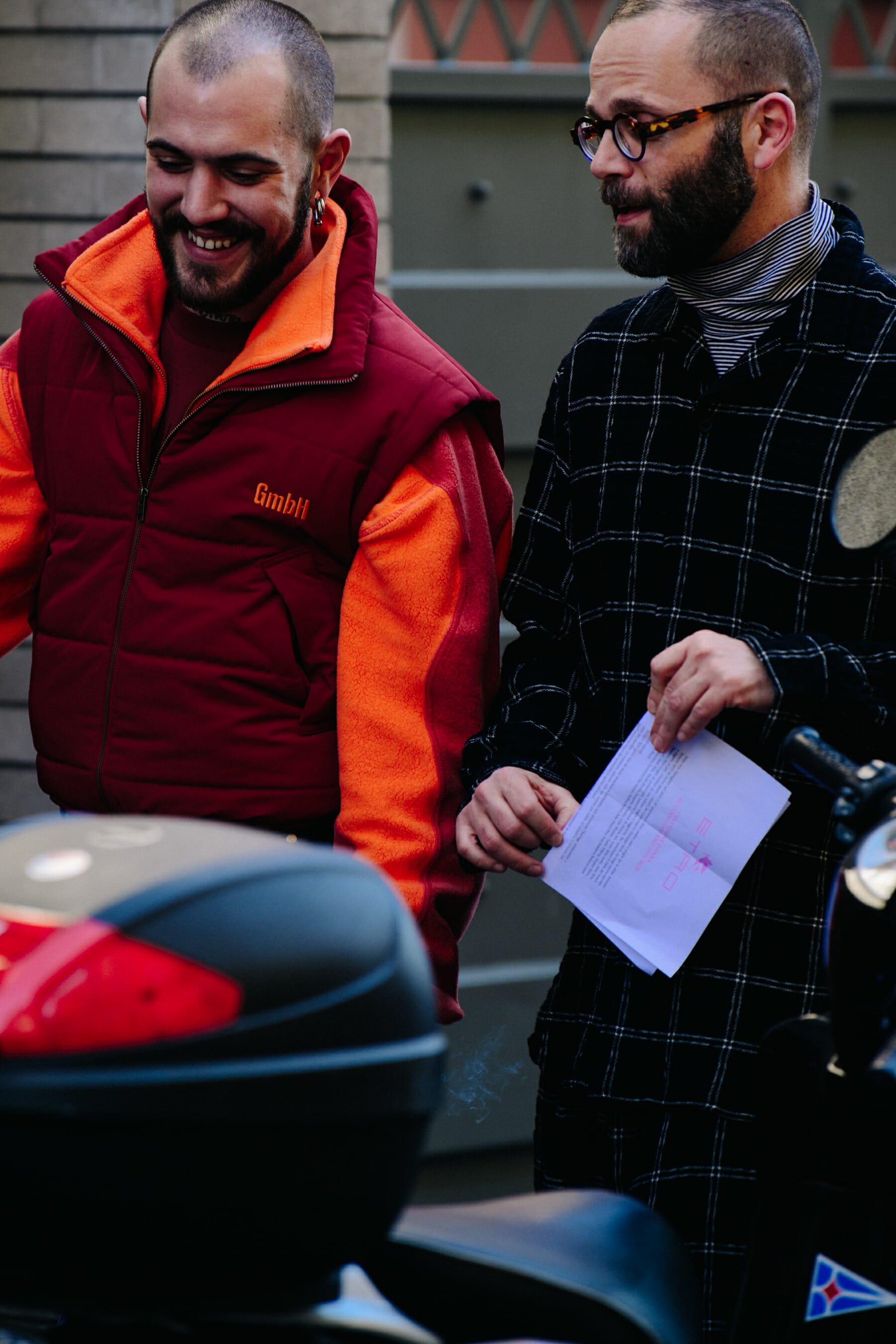 Two fashionable men