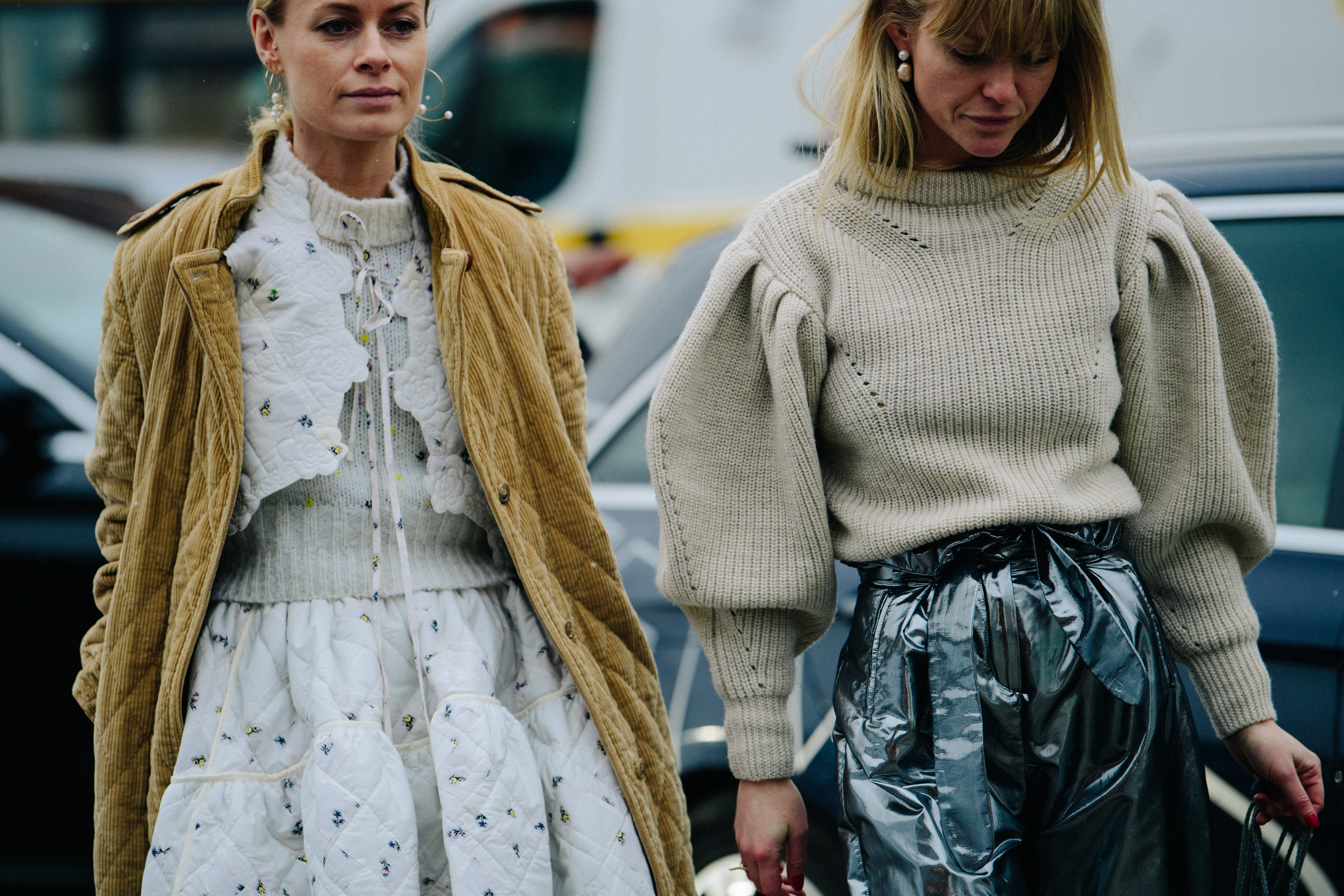 Two Danish women wearing white