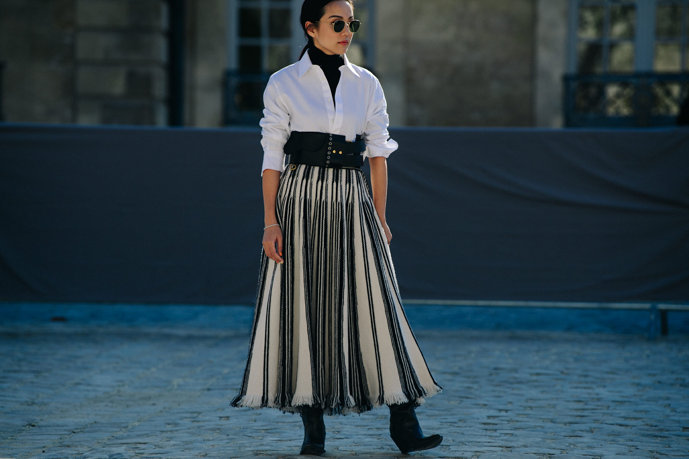 Woman wearing Christian Dior outfit